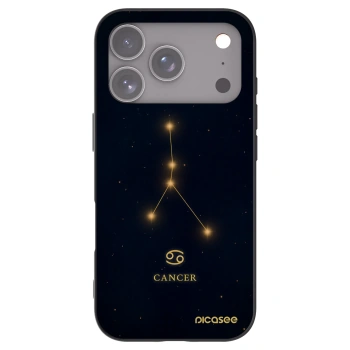 Picasee husă neagră din silicon pentru Apple iPhone 17 Pro - CANCER