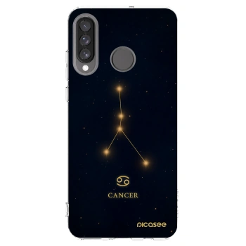 Picasee husă transparentă din silicon pentru Huawei P30 Lite - CANCER