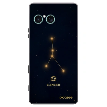 Picasee husă neagră din silicon pentru Sony Xperia 10 VII - CANCER