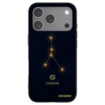 Picasee husă neagră din silicon pentru Apple iPhone 18 Pro - CANCER