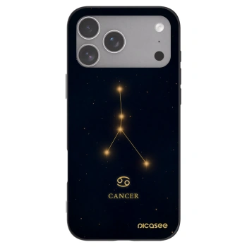Picasee husă neagră din silicon pentru Apple iPhone 18 Pro Max - CANCER