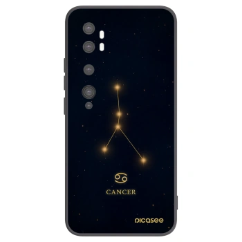 Picasee husă neagră din silicon pentru Xiaomi Mi Note 10 (Pro) - CANCER