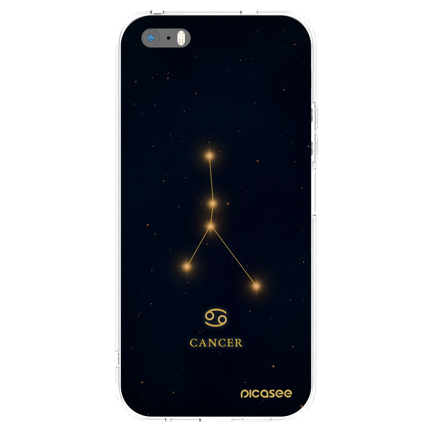 Picasee husă transparentă din silicon pentru Apple iPhone 5/5S/SE - CANCER