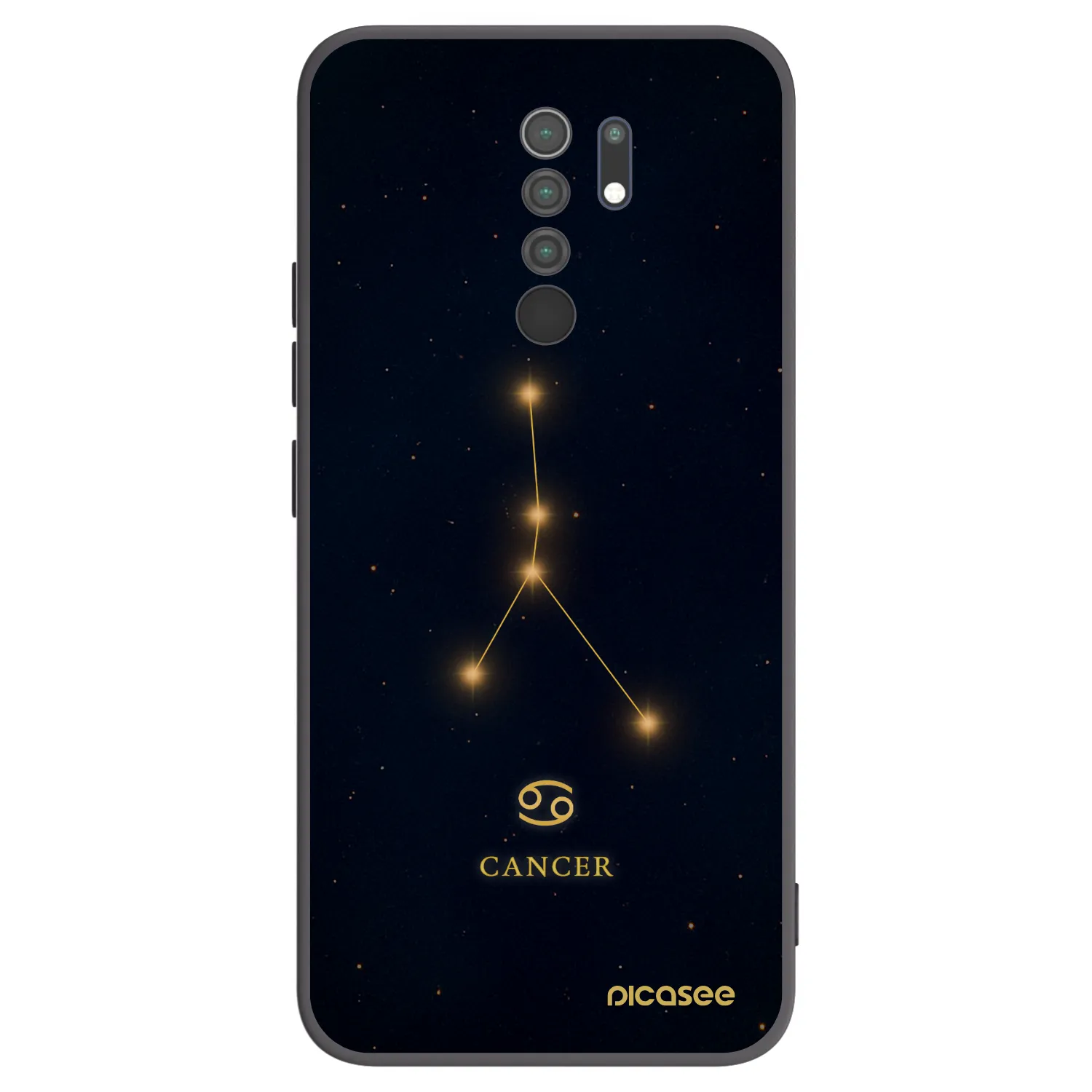 Picasee husă neagră din silicon pentru Xiaomi Redmi 9 - CANCER