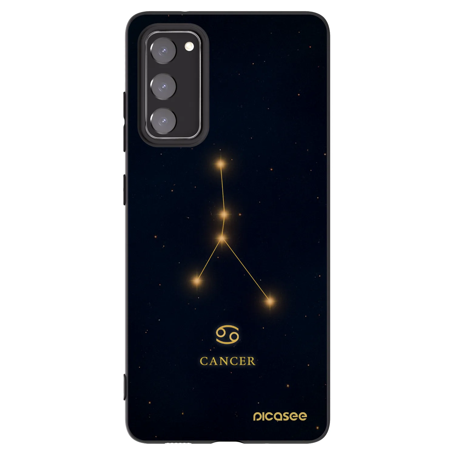 Picasee husă neagră din silicon pentru Samsung Galaxy S20 FE - CANCER