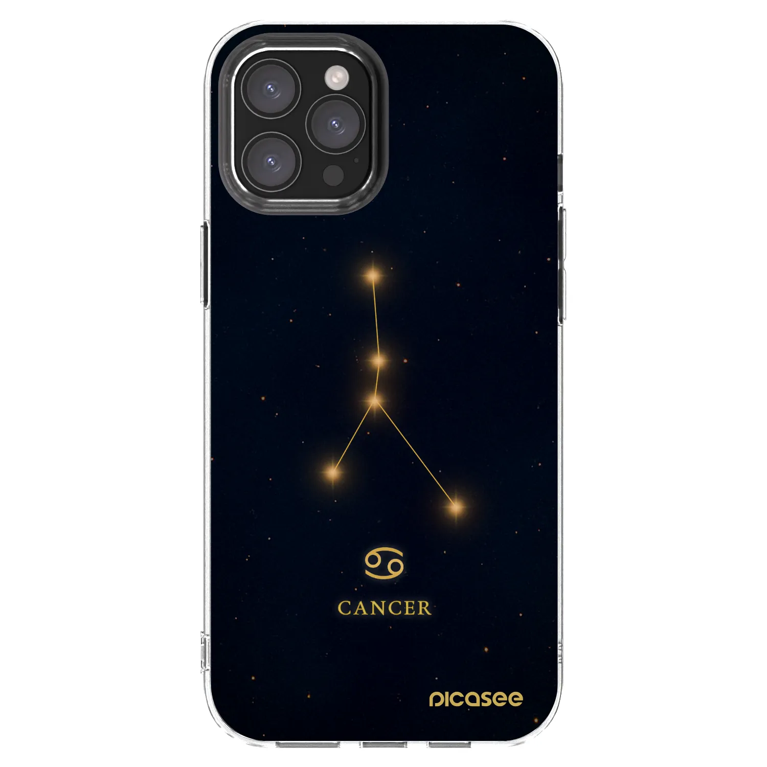 Picasee husă transparentă din silicon pentru Apple iPhone 12 Pro Max - CANCER