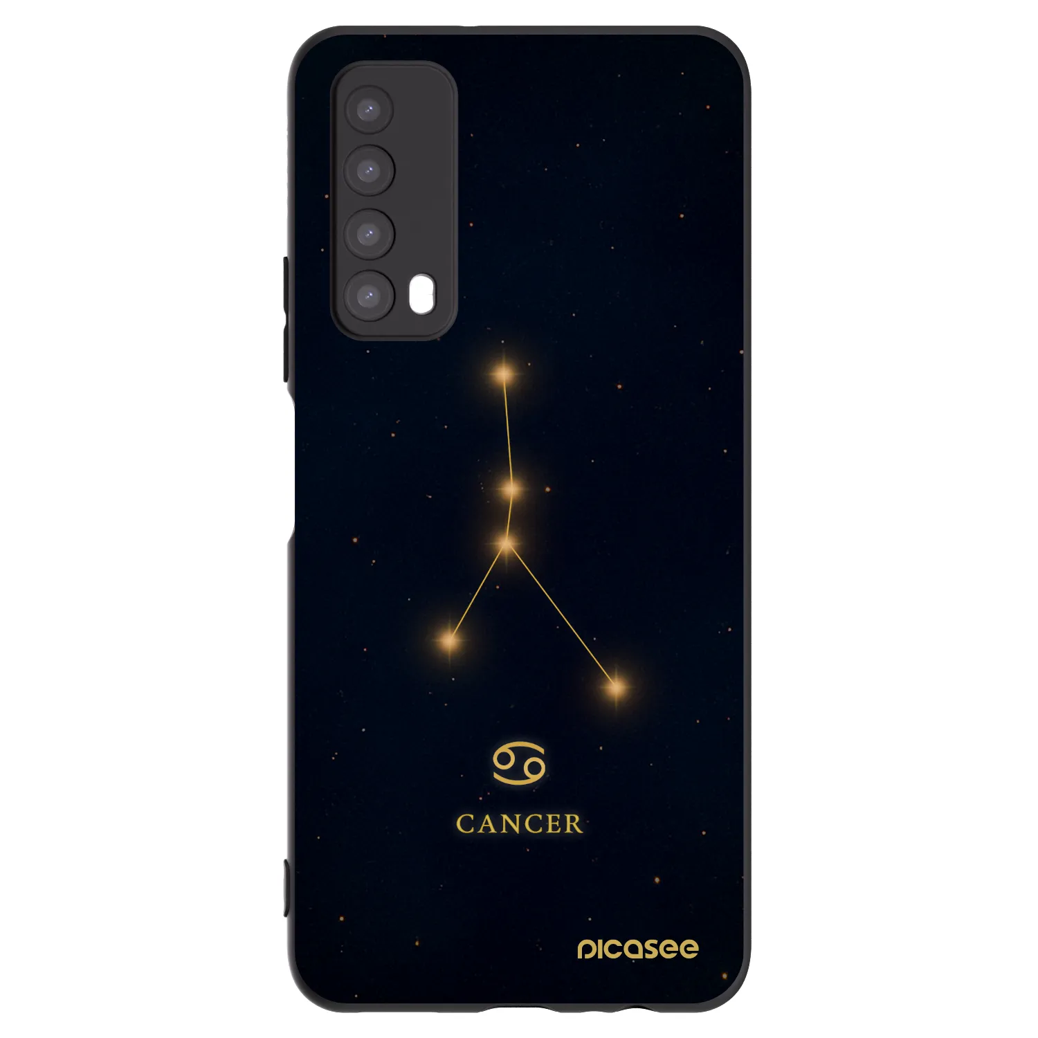 Picasee husă neagră din silicon pentru Huawei P Smart 2021 - CANCER