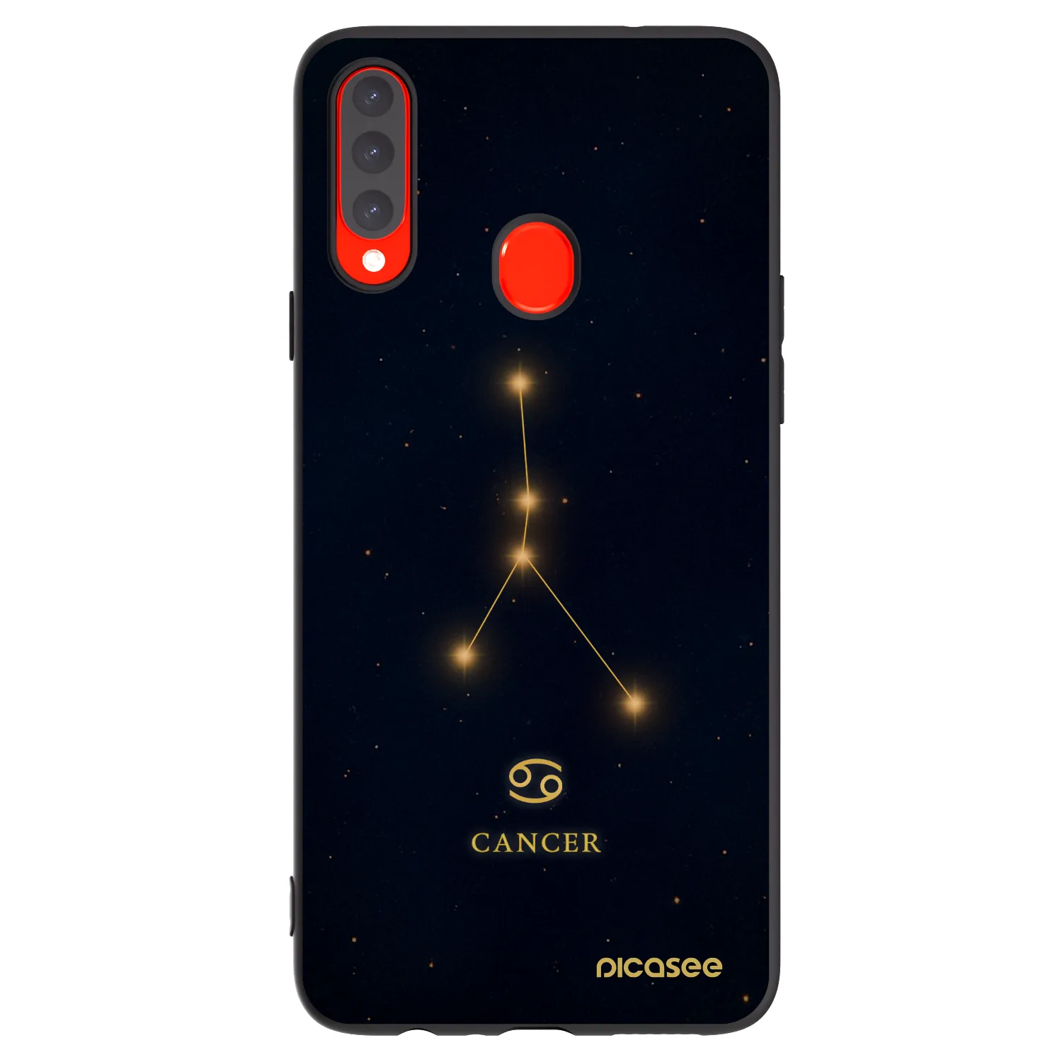 Picasee husă neagră din silicon pentru Samsung Galaxy A20s - CANCER