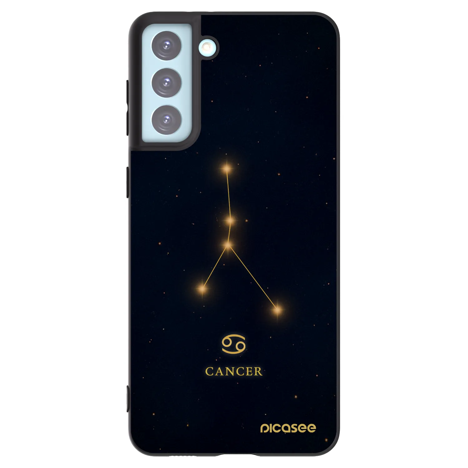 Picasee husă neagră din silicon pentru Samsung Galaxy S21+ 5G G996F - CANCER