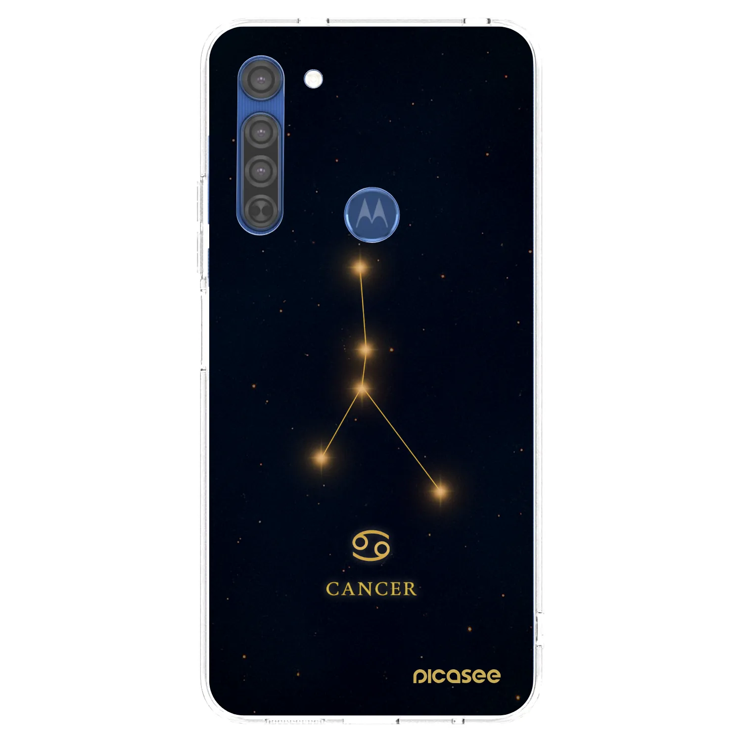 Picasee husă transparentă din silicon pentru Motorola Moto G8 - CANCER