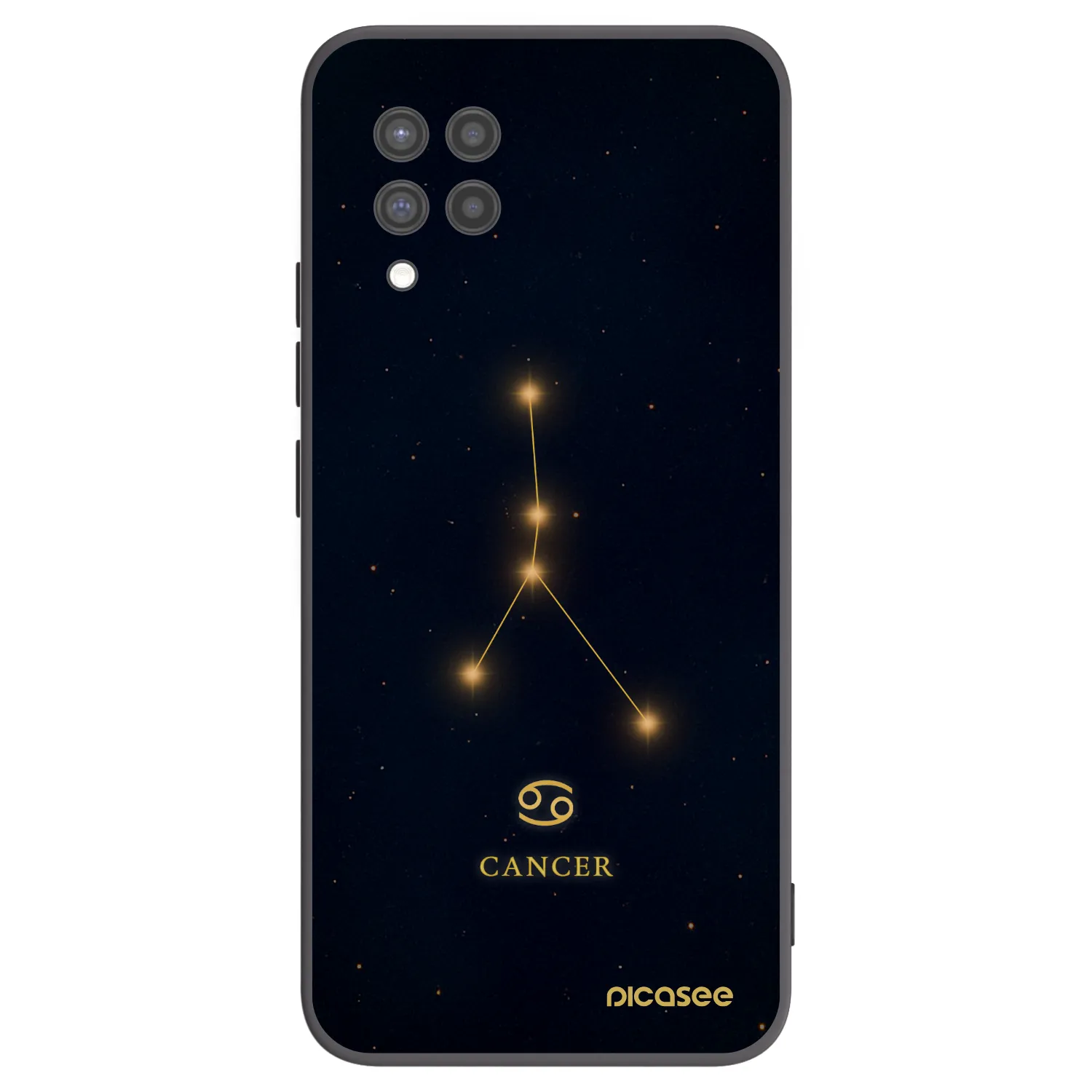 Picasee husă neagră din silicon pentru Samsung Galaxy A42 A426B - CANCER