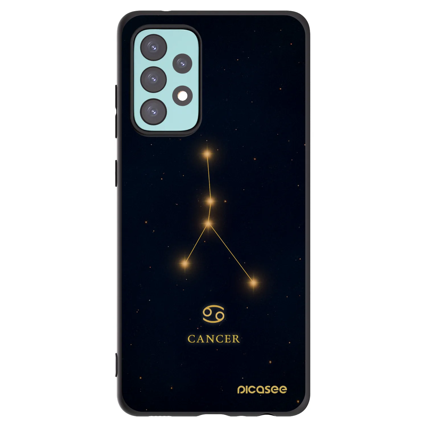 Picasee husă neagră din silicon pentru Samsung Galaxy A72 A725F - CANCER