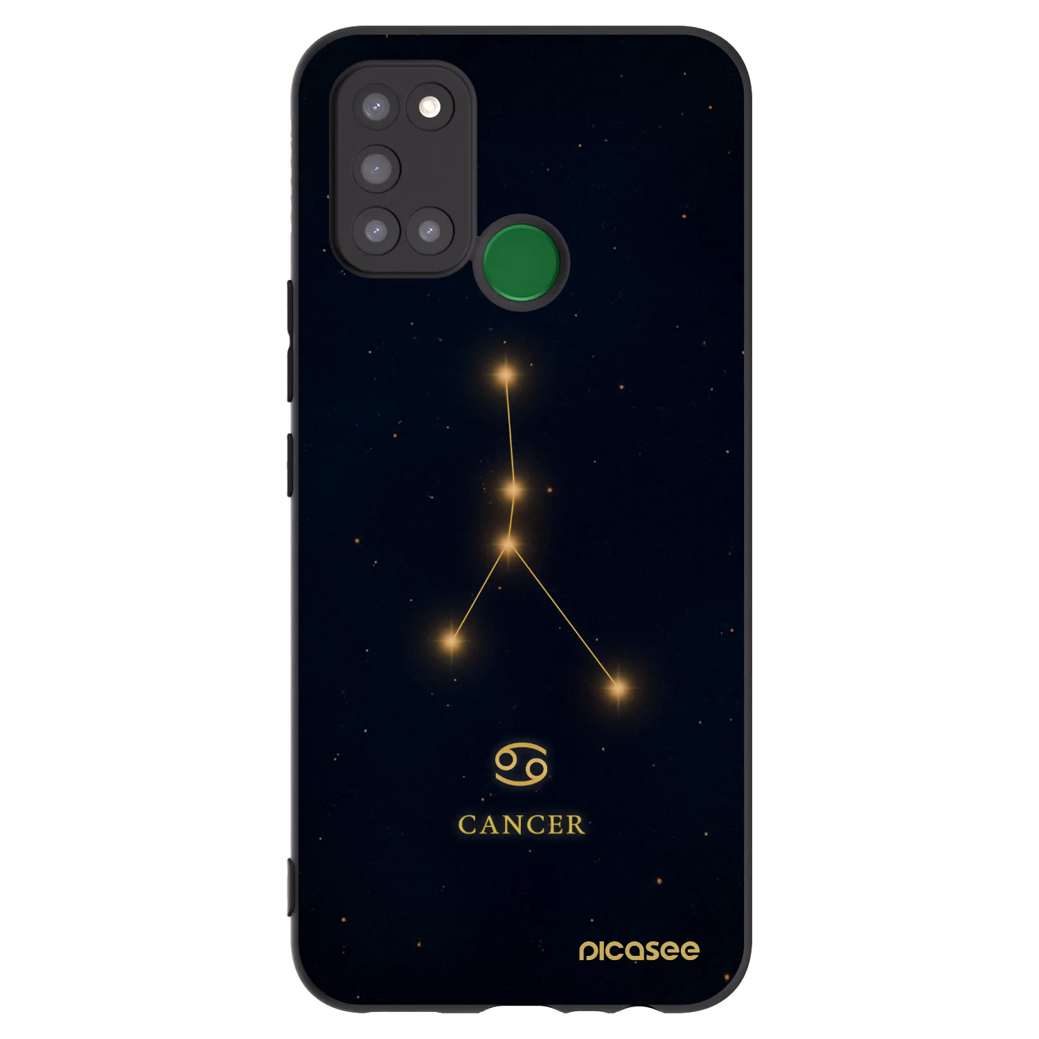 Picasee husă neagră din silicon pentru Realme 7i - CANCER
