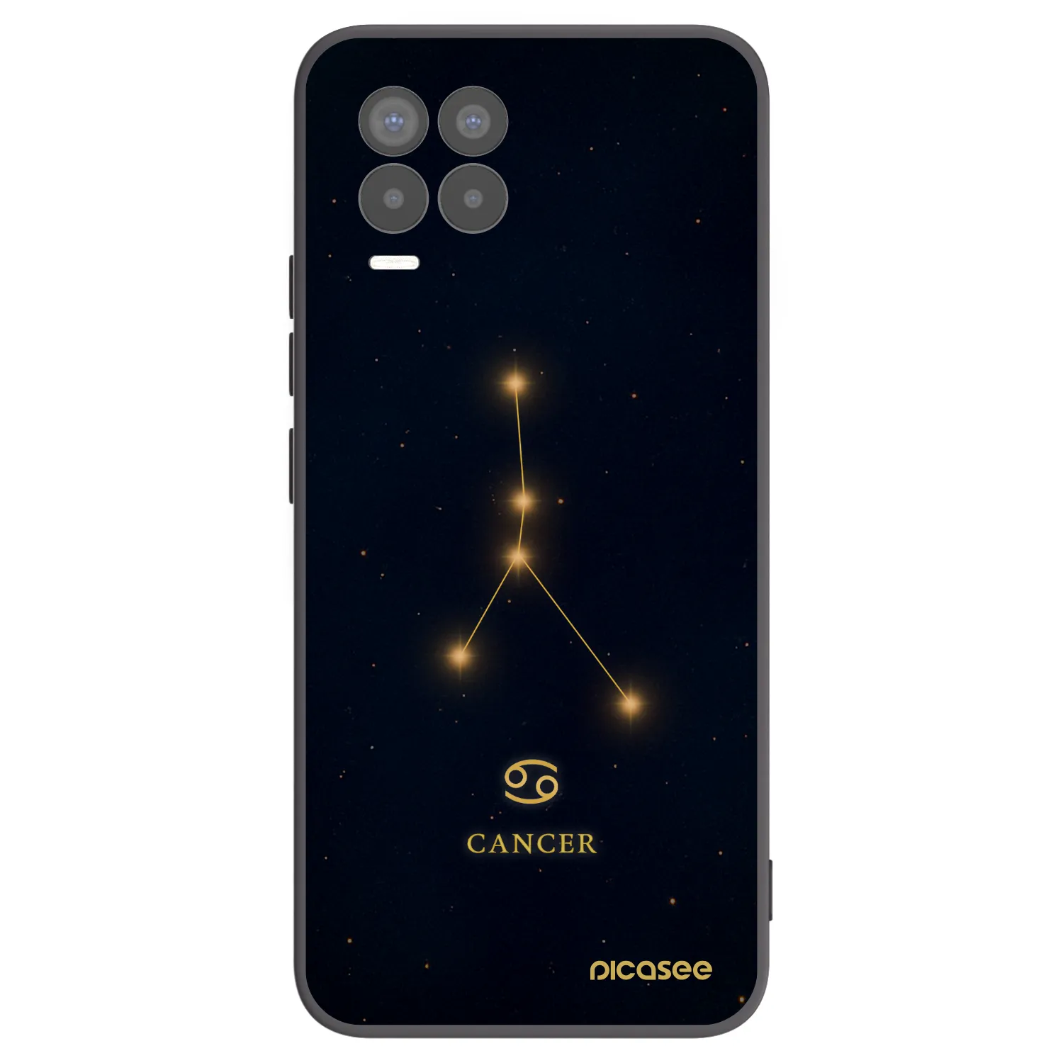 Picasee husă neagră din silicon pentru Realme 8 Pro - CANCER