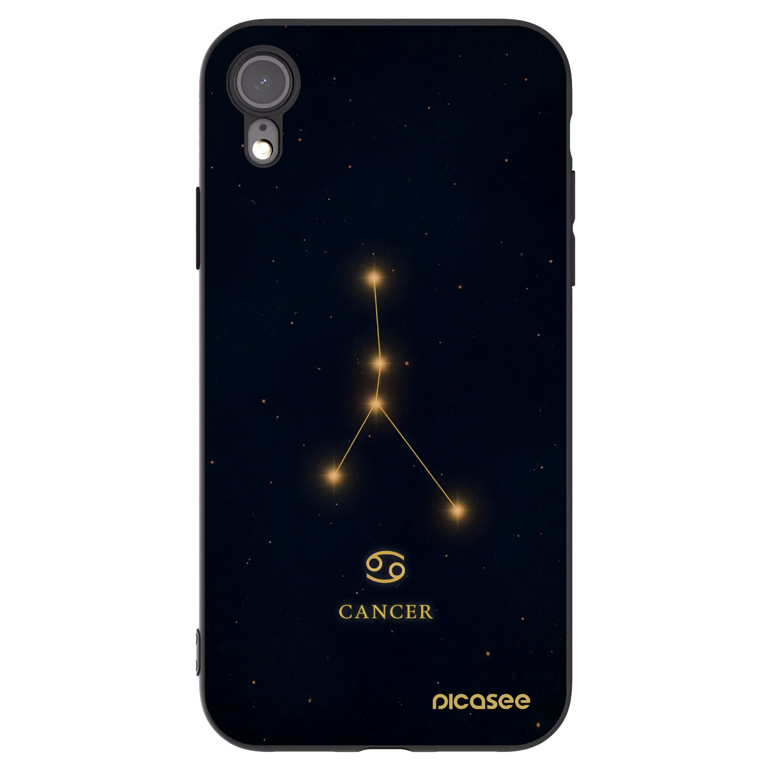 Picasee husă neagră din silicon pentru Apple iPhone 6 Plus/6S Plus - CANCER
