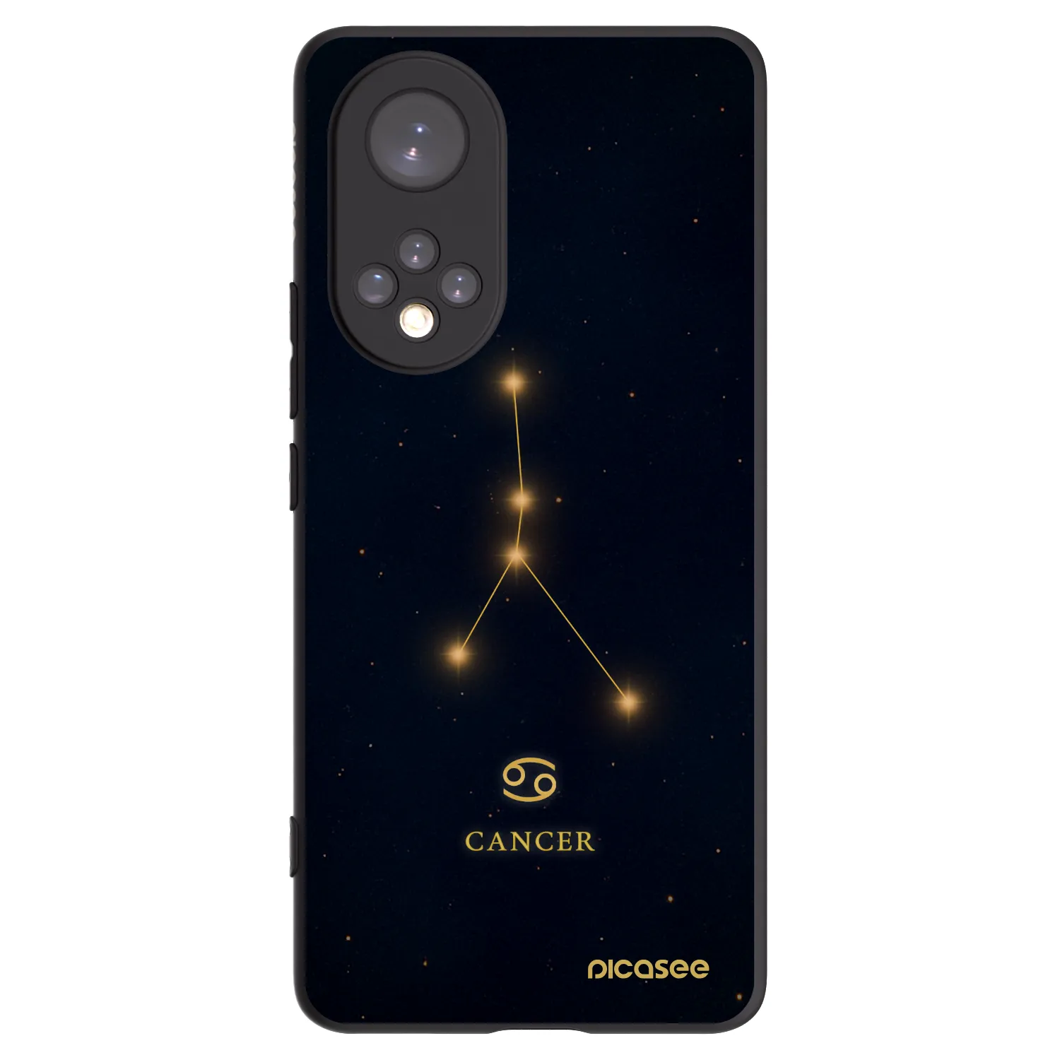 Picasee husă neagră din silicon pentru Honor 50 5G - CANCER
