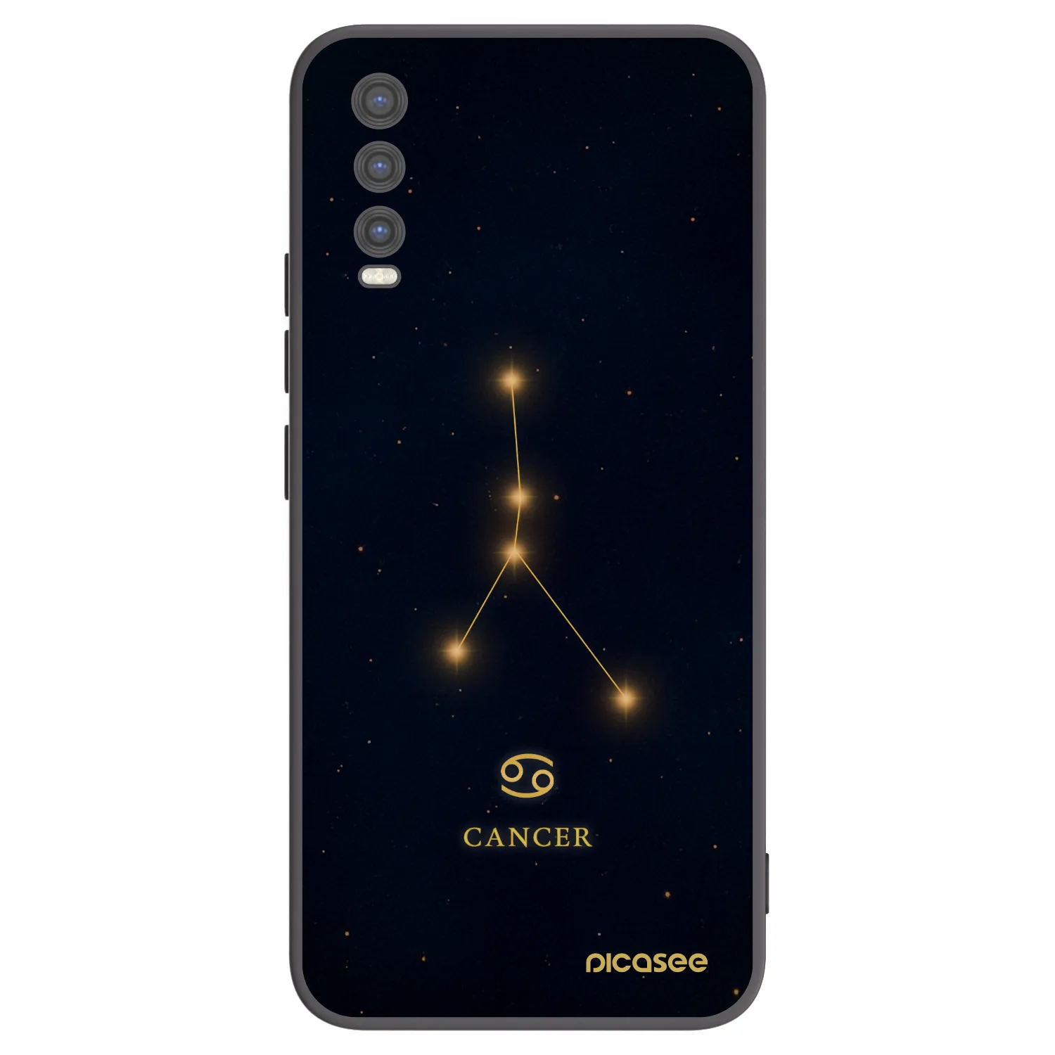 Picasee husă neagră din silicon pentru Vivo Y20s - CANCER
