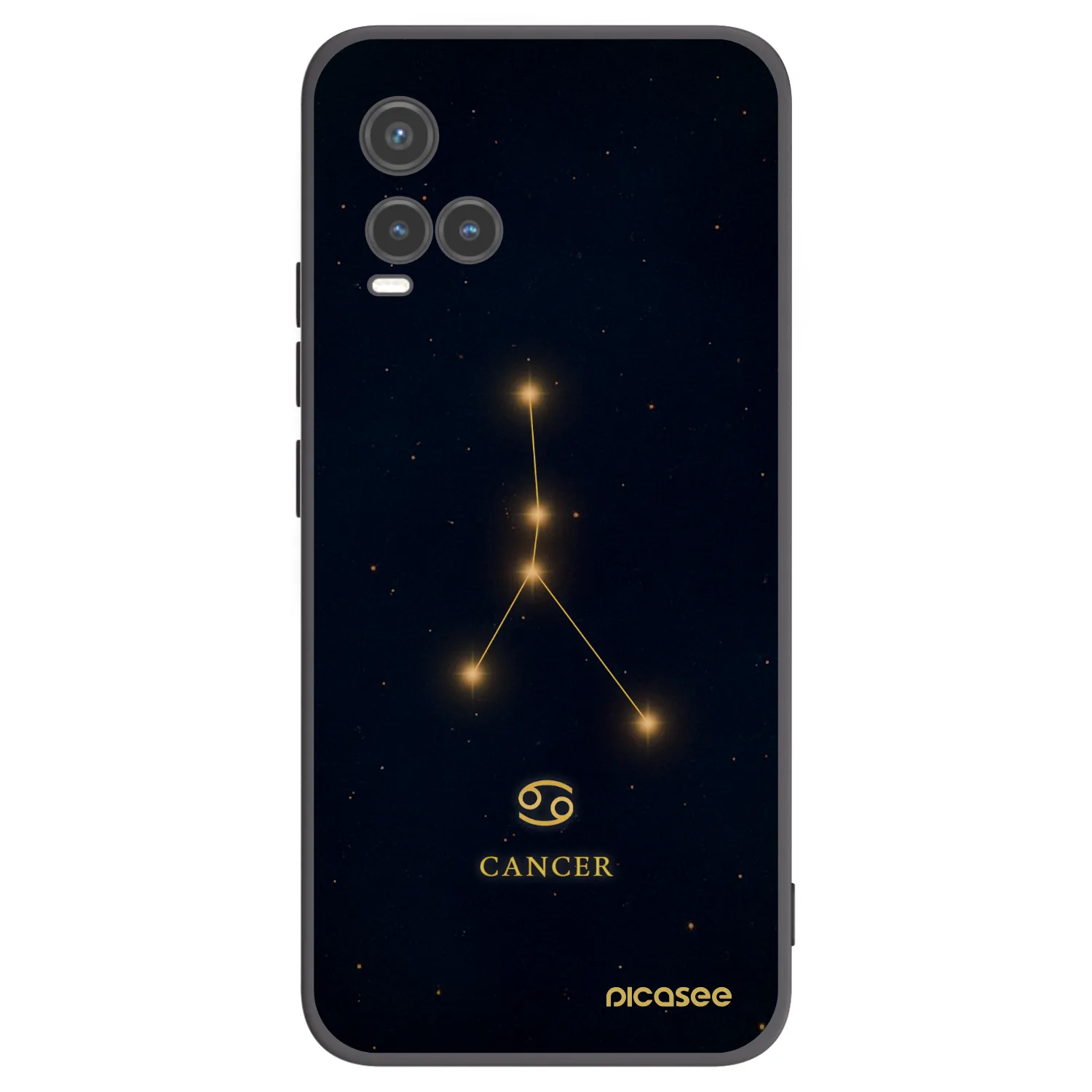 Picasee husă neagră din silicon pentru Vivo Y33s - CANCER