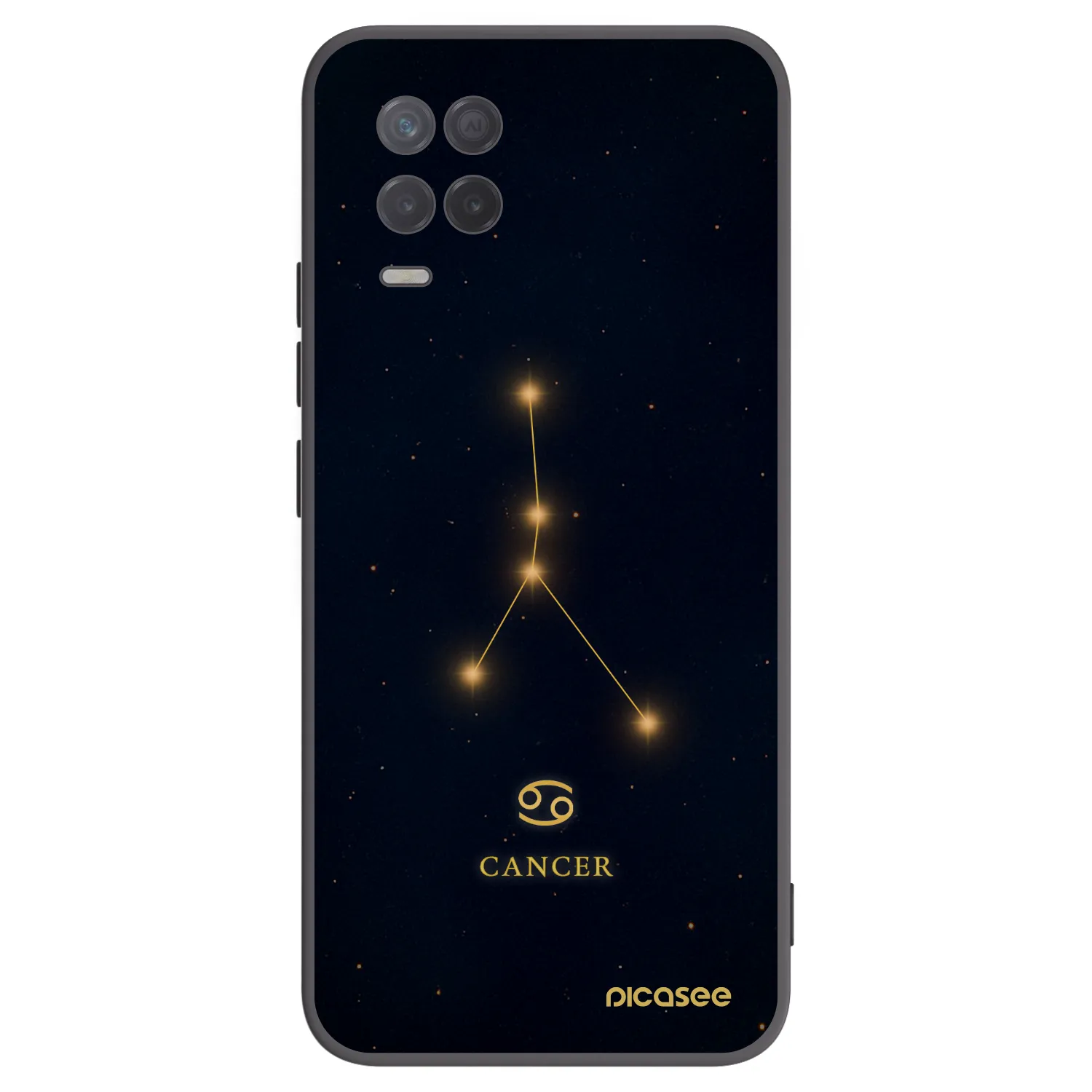 Picasee husă neagră din silicon pentru Realme 8 5G - CANCER