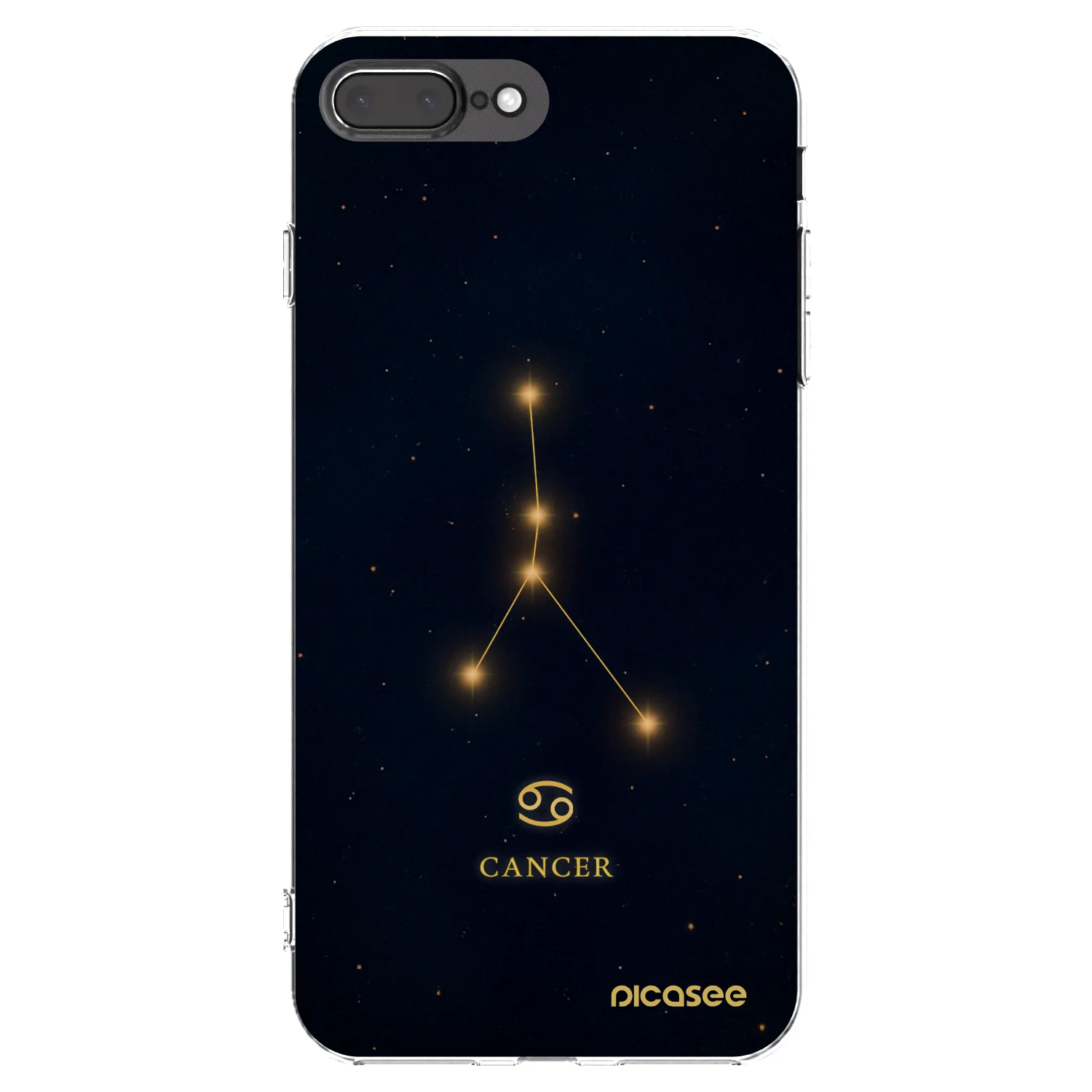 Picasee husă transparentă din silicon pentru Apple iPhone 7 Plus - CANCER