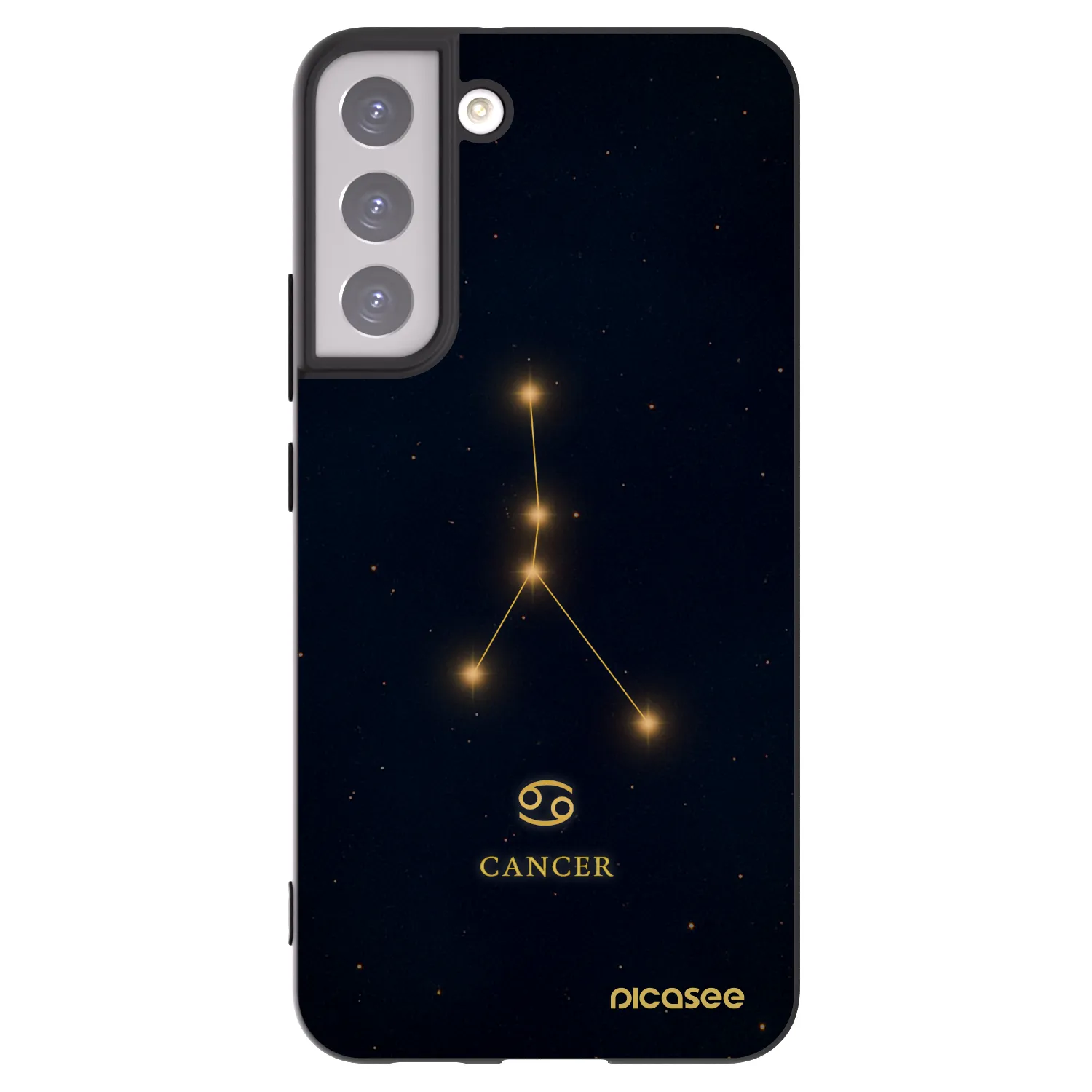 Picasee husă neagră din silicon pentru Samsung Galaxy S22+ 5G - CANCER