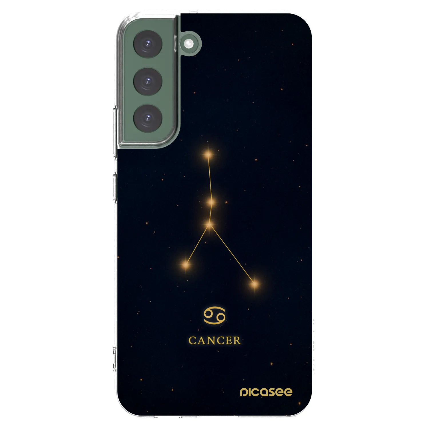 Picasee husă transparentă din silicon pentru Samsung Galaxy S22+ 5G - CANCER