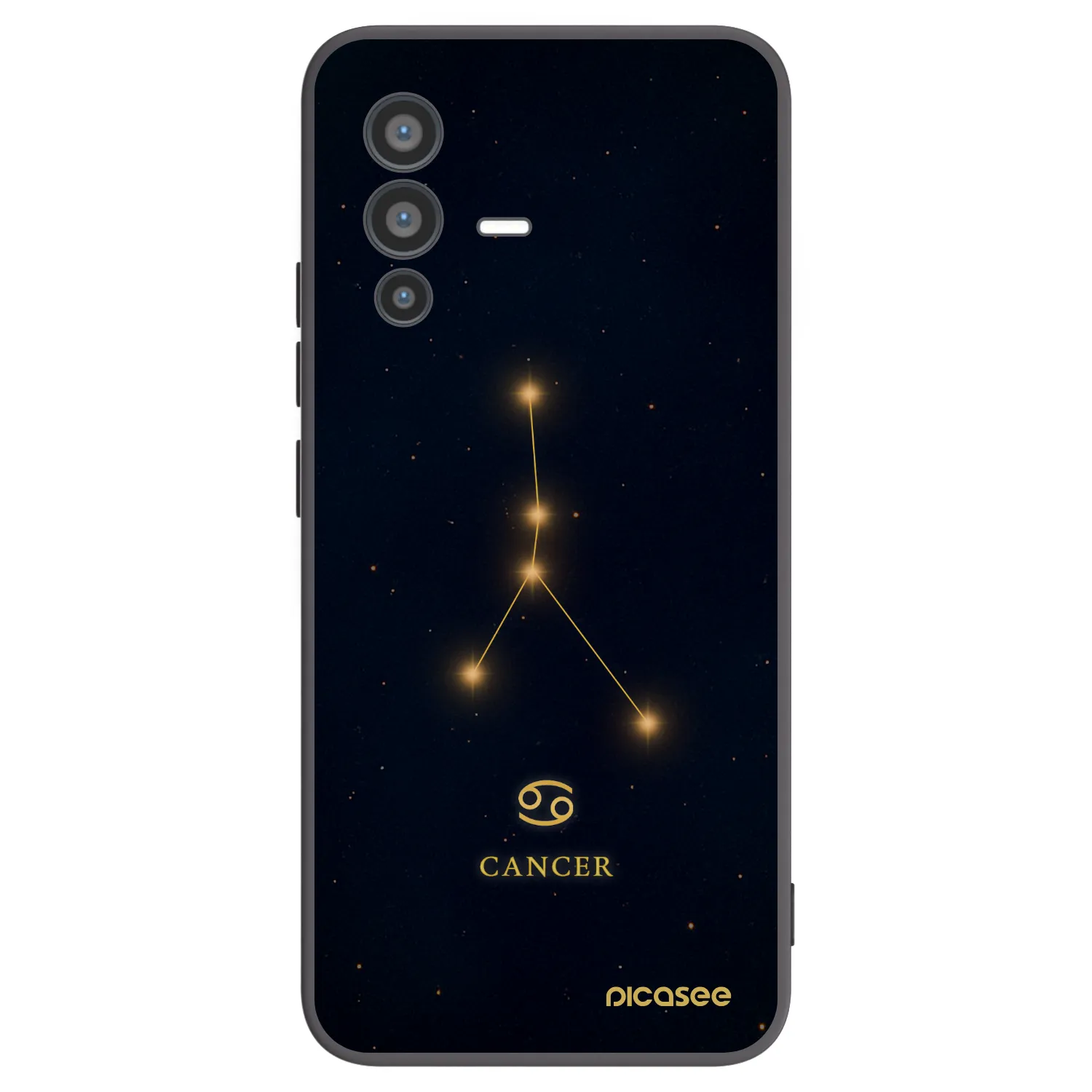 Picasee husă neagră din silicon pentru Vivo V23 5G - CANCER