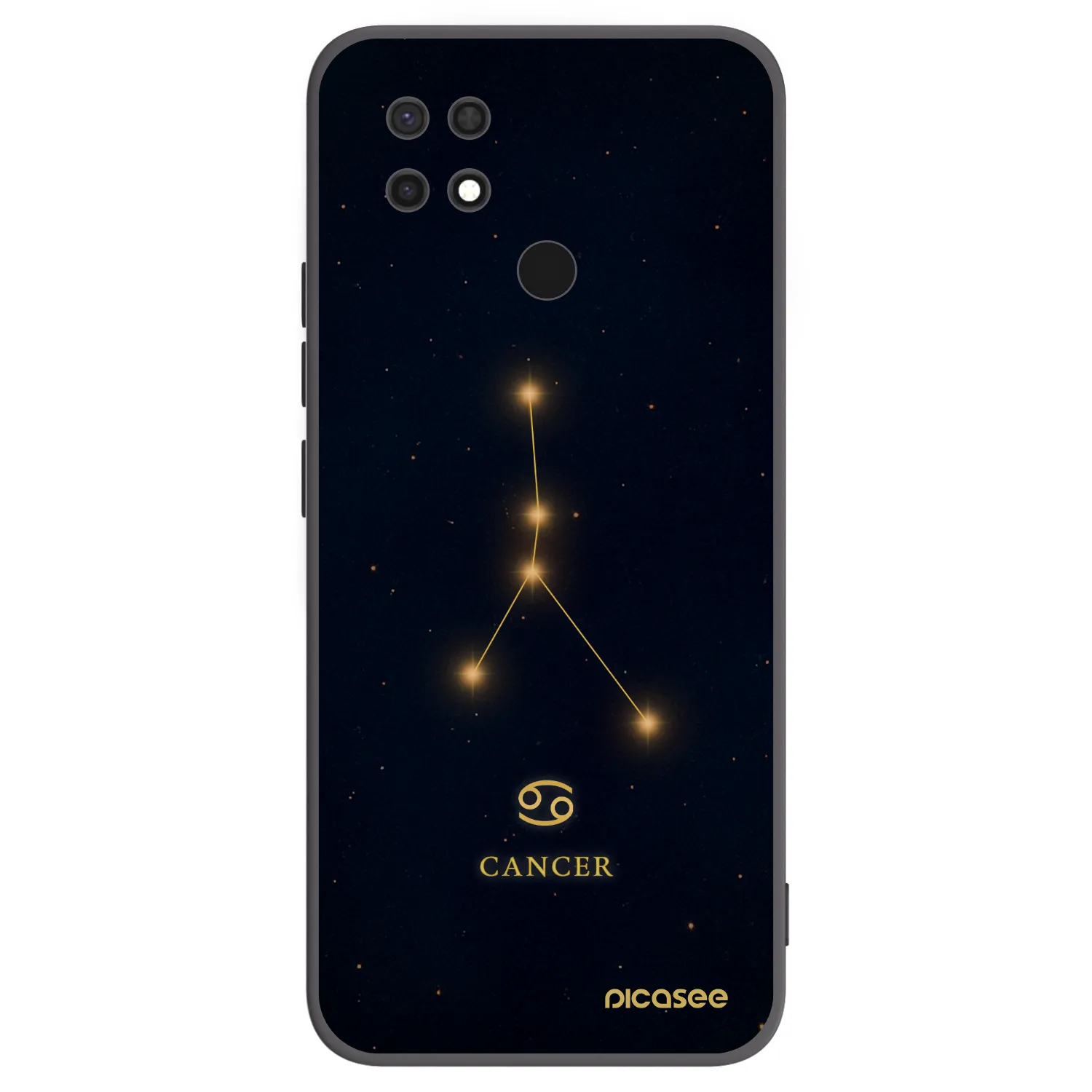 Picasee husă neagră din silicon pentru Xiaomi Redmi 10C - CANCER