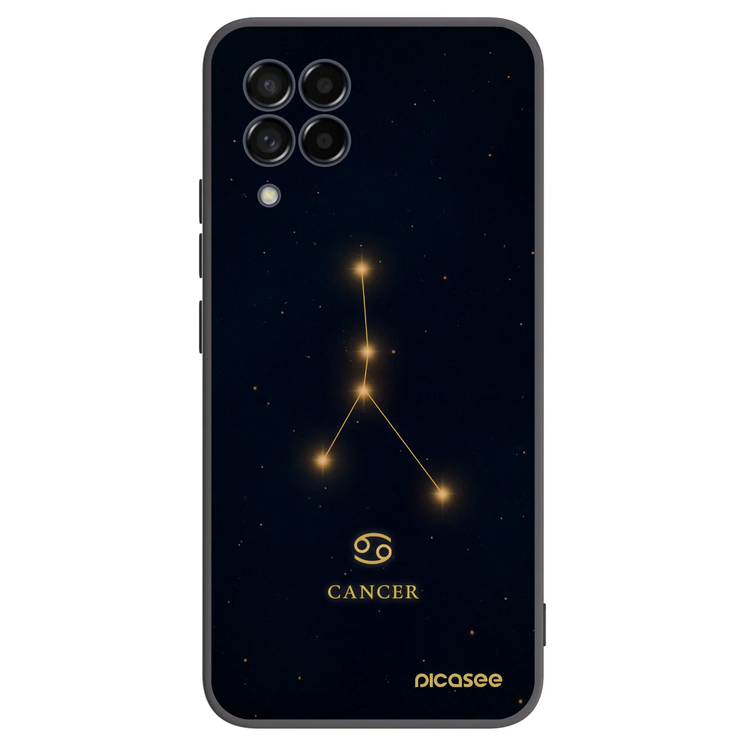 Picasee husă neagră din silicon pentru Samsung Galaxy M53 5G - CANCER