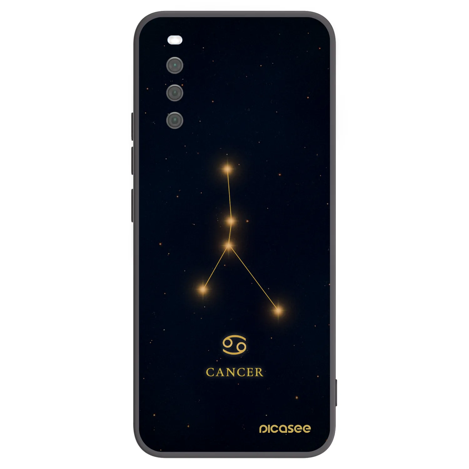 Picasee husă neagră din silicon pentru Sony Xperia 10 III - CANCER