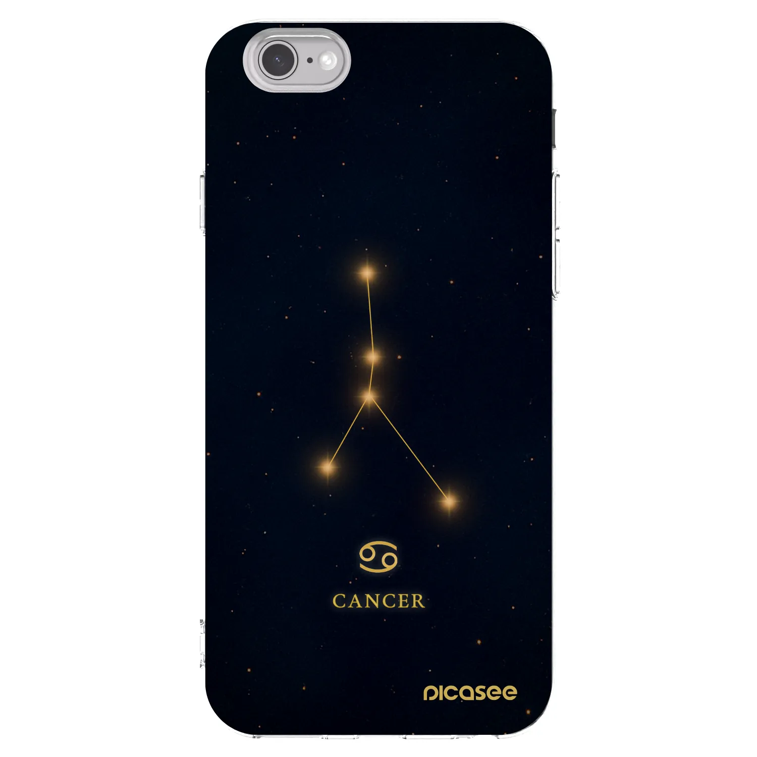 Picasee husă transparentă din silicon pentru Apple iPhone 6/6S - CANCER