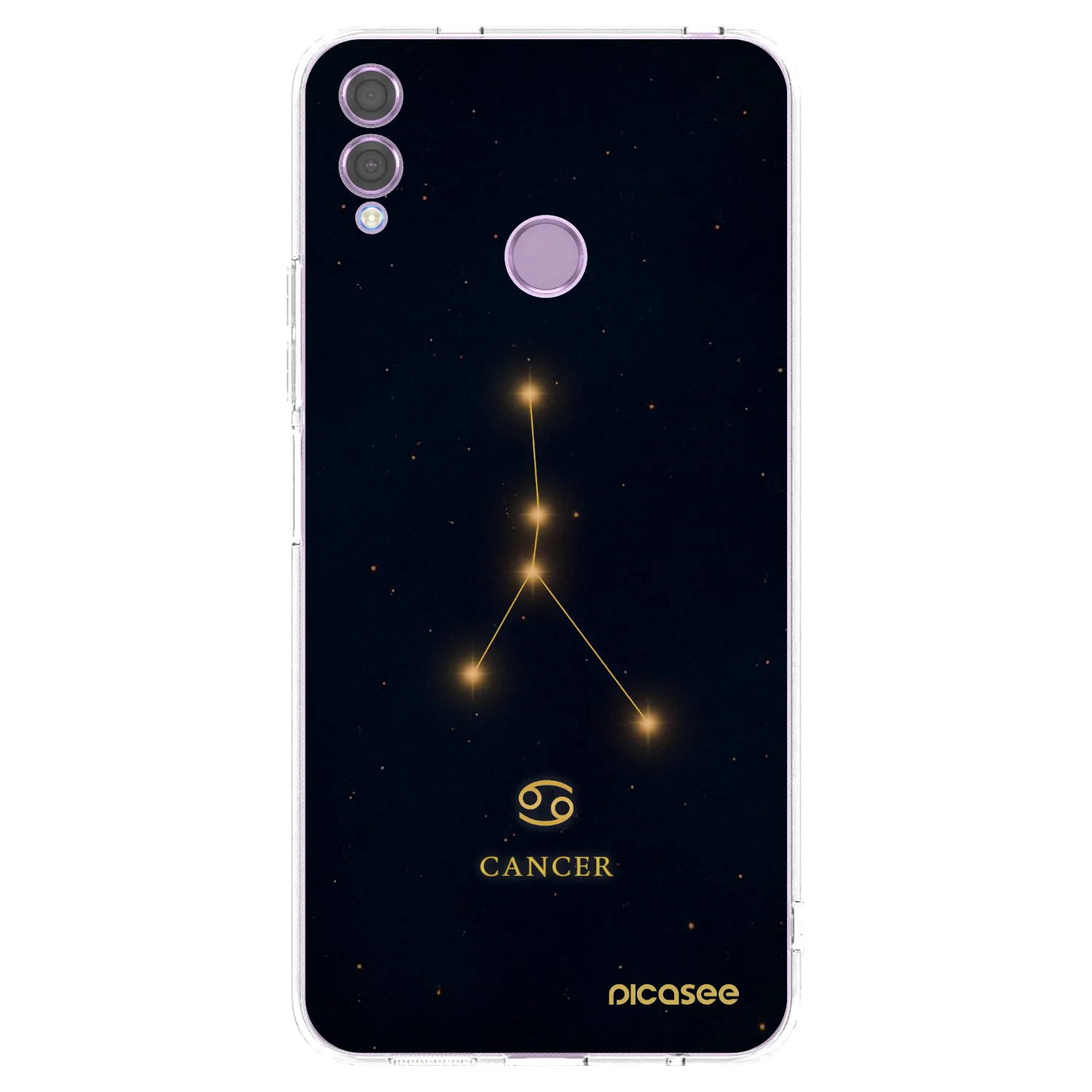 Picasee husă transparentă din silicon pentru Honor 8X - CANCER