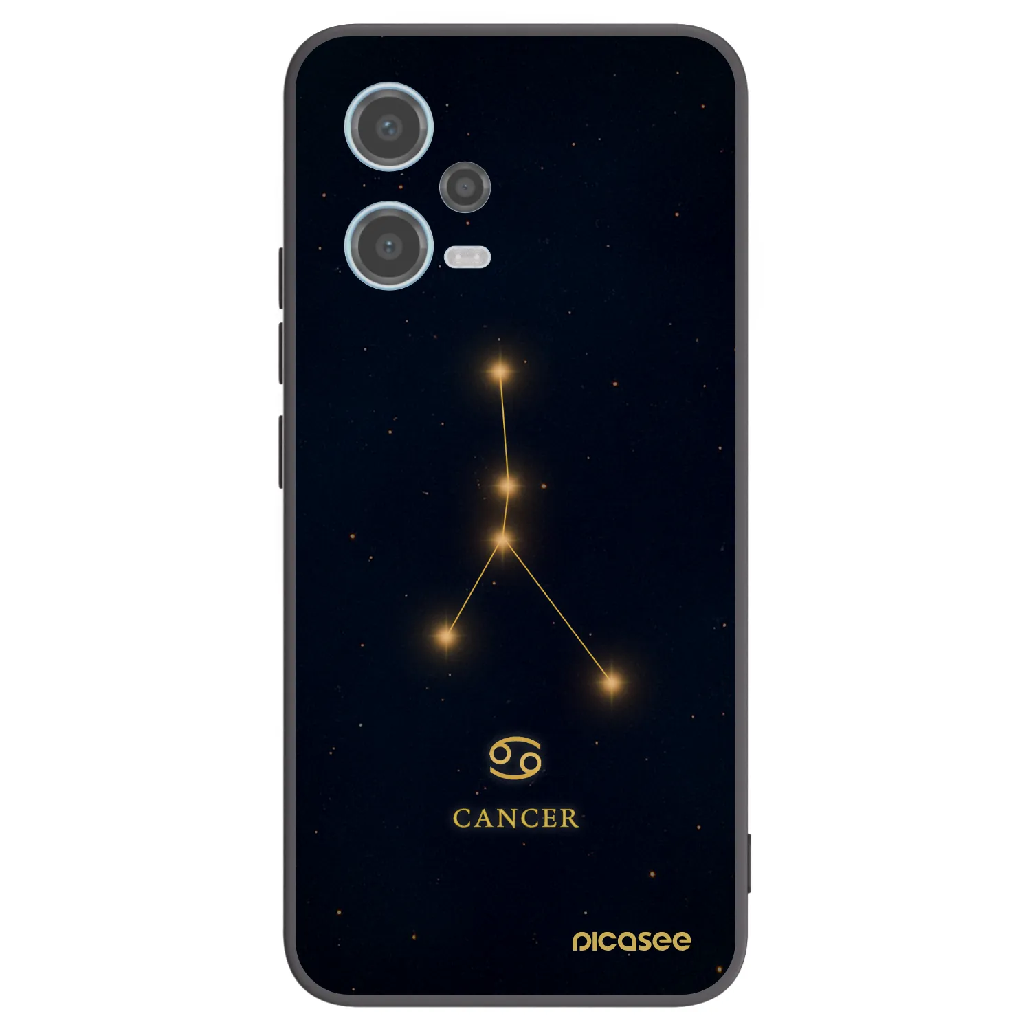 Picasee husă neagră din silicon pentru Xiaomi Redmi Note 12 5G - CANCER