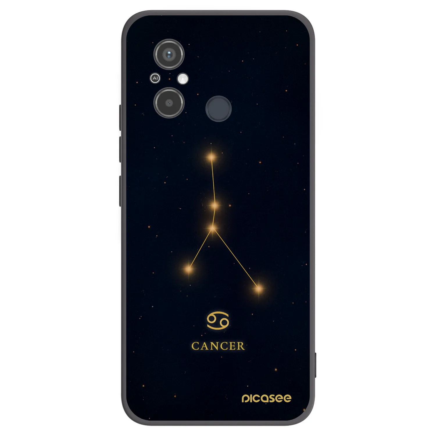 Picasee husă neagră din silicon pentru Xiaomi Redmi 12C - CANCER