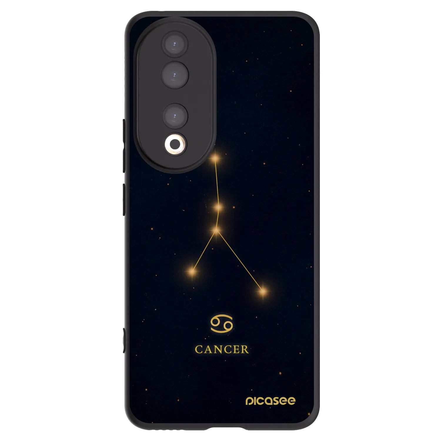 Picasee husă neagră din silicon pentru Honor 90 5G - CANCER