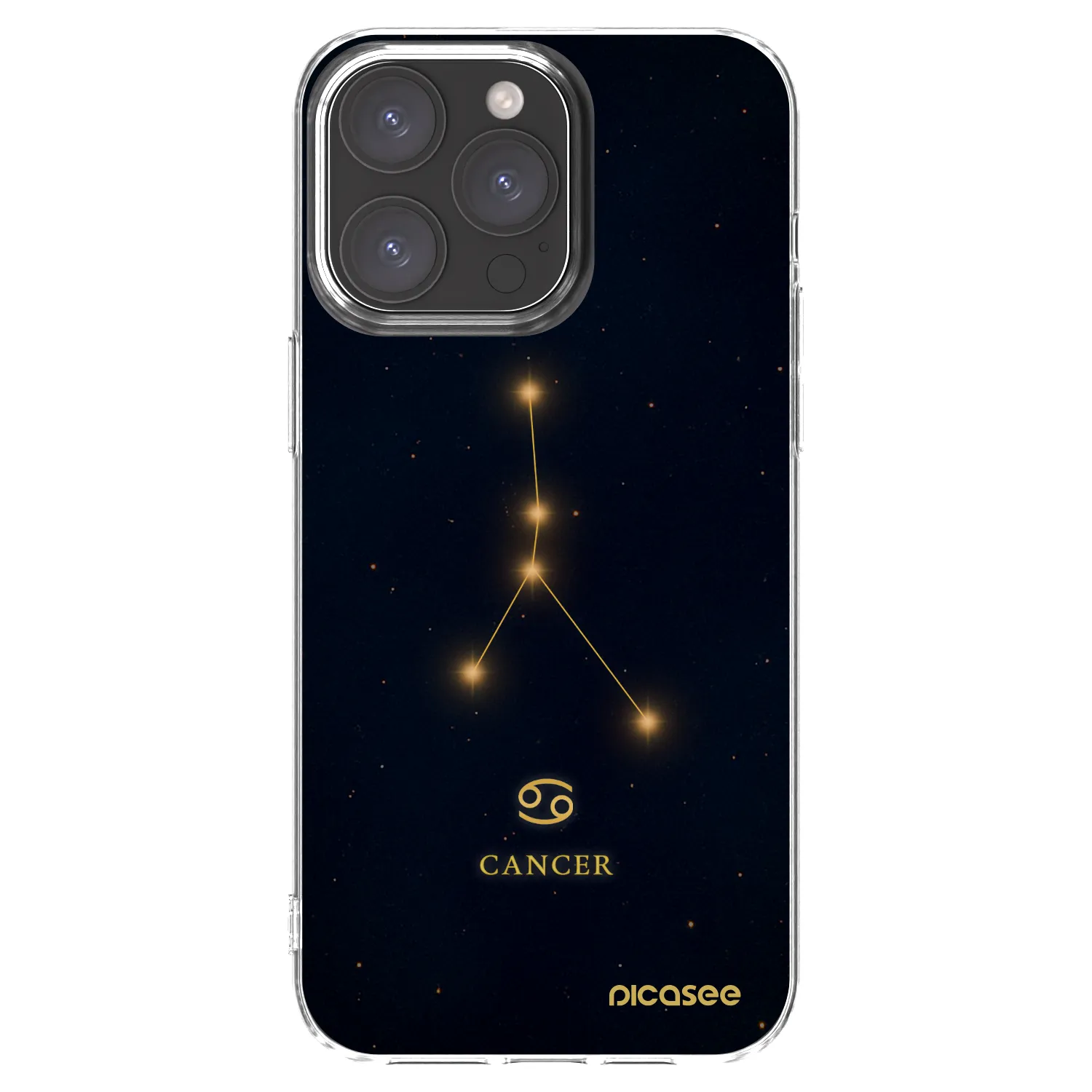 Picasee husă transparentă din silicon pentru Apple iPhone 15 Pro Max - CANCER