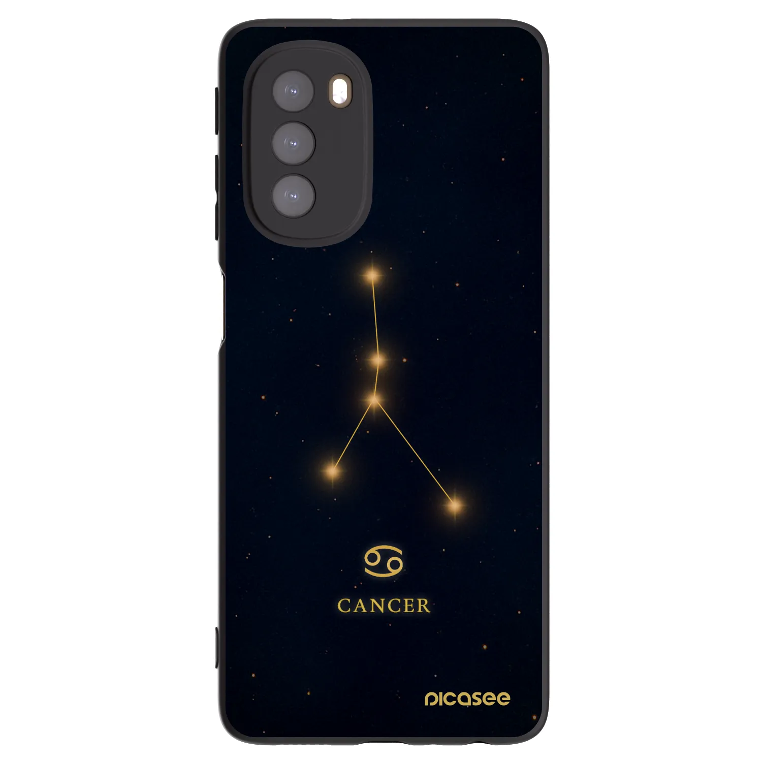 Picasee husă neagră din silicon pentru Motorola Moto G51 - CANCER
