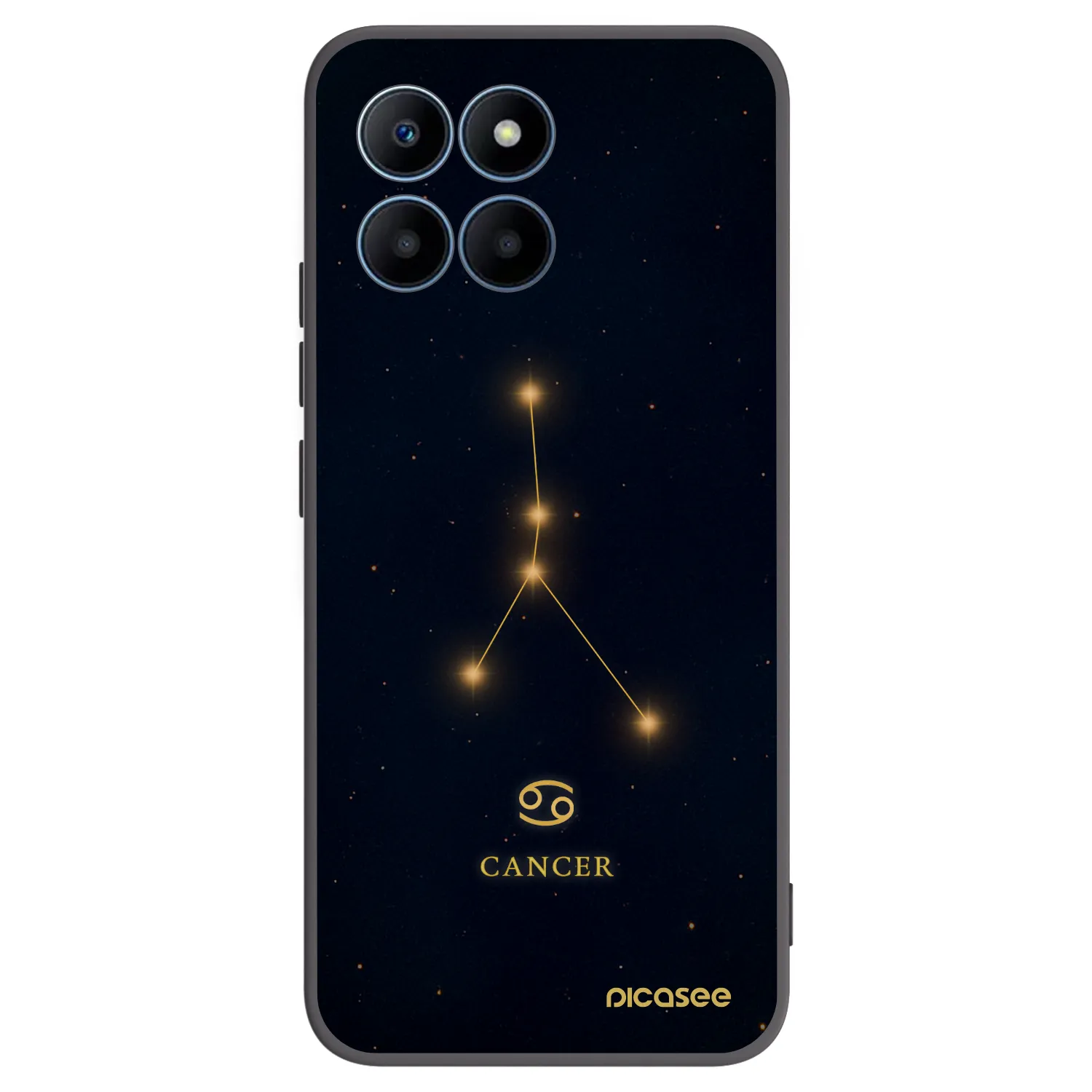 Picasee husă neagră din silicon pentru Honor 70 Lite - CANCER