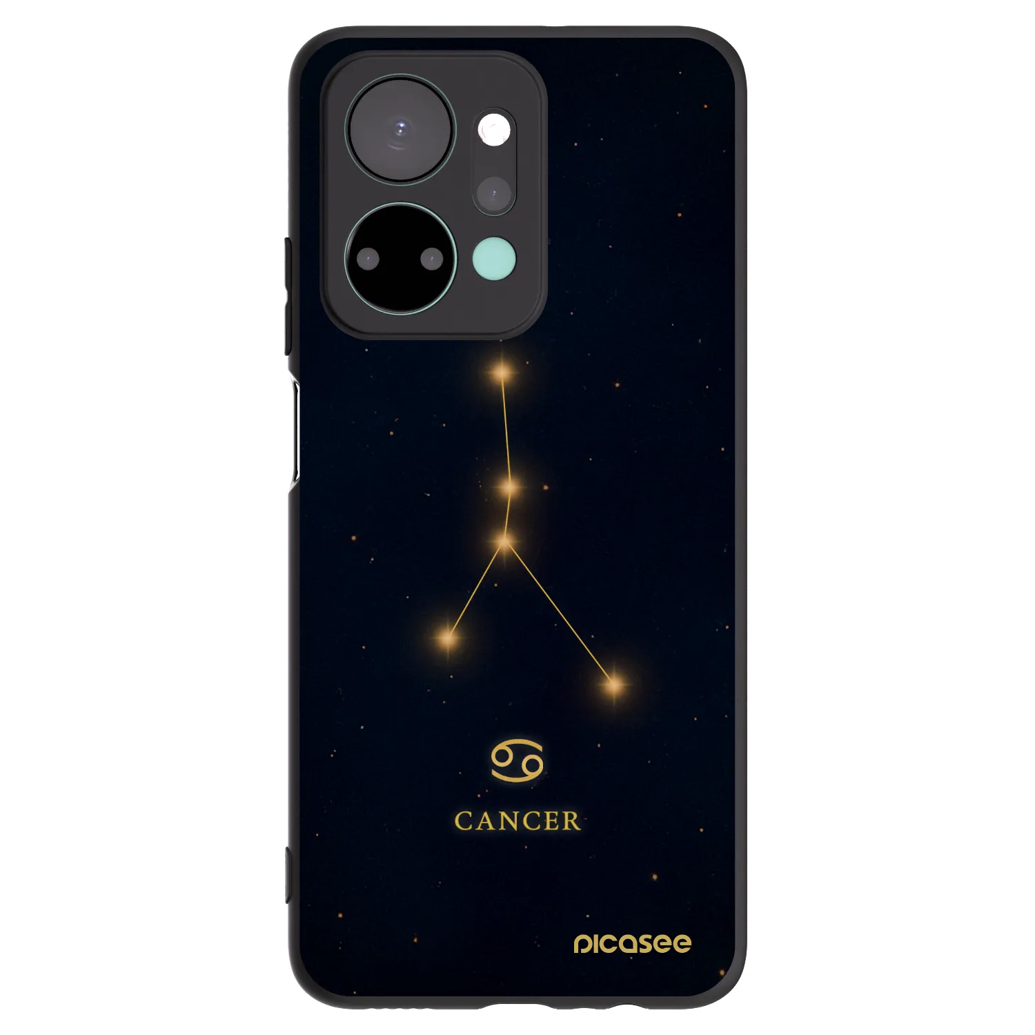 Picasee husă neagră din silicon pentru Honor X7a - CANCER