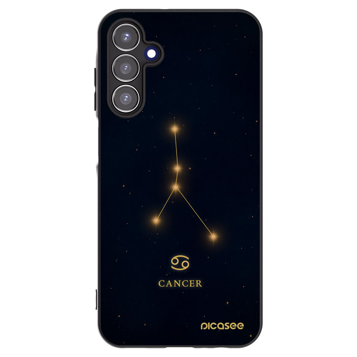 Picasee husă neagră din silicon pentru Samsung Galaxy A15 A155F 4G - CANCER