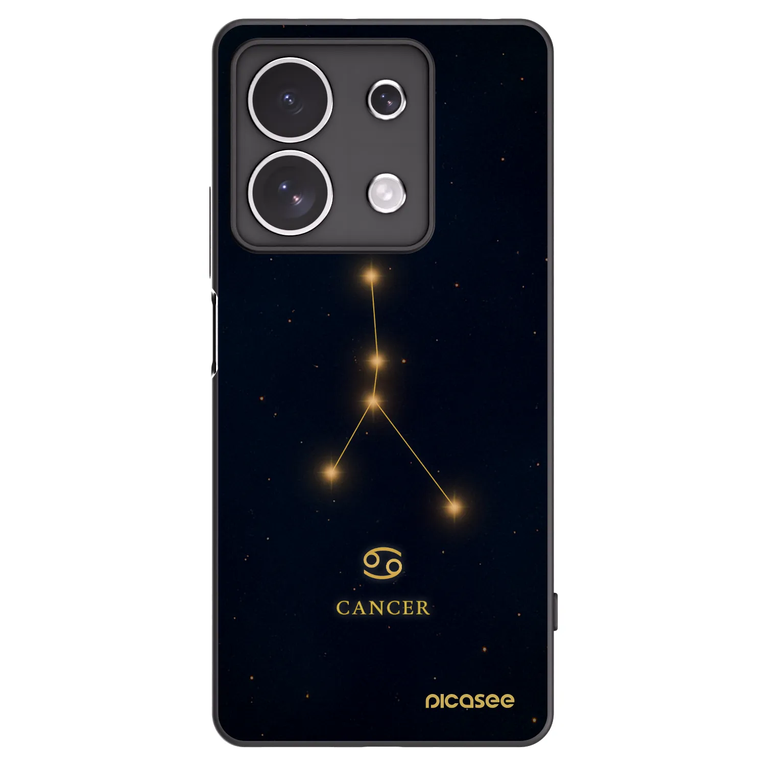 Picasee husă neagră din silicon pentru Xiaomi Redmi Note 13 4G - CANCER