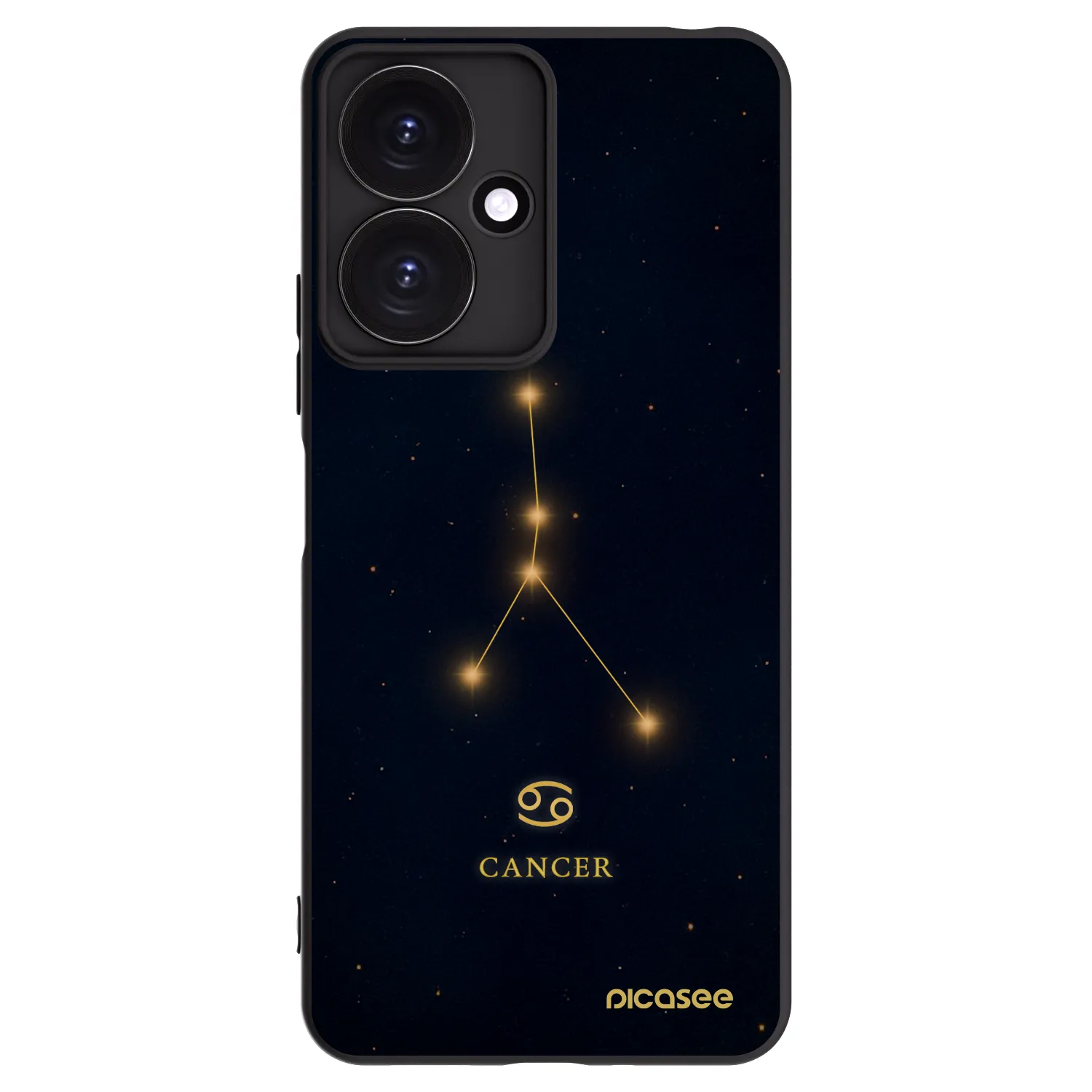 Picasee husă neagră din silicon pentru Xiaomi Redmi 13C 5G - CANCER