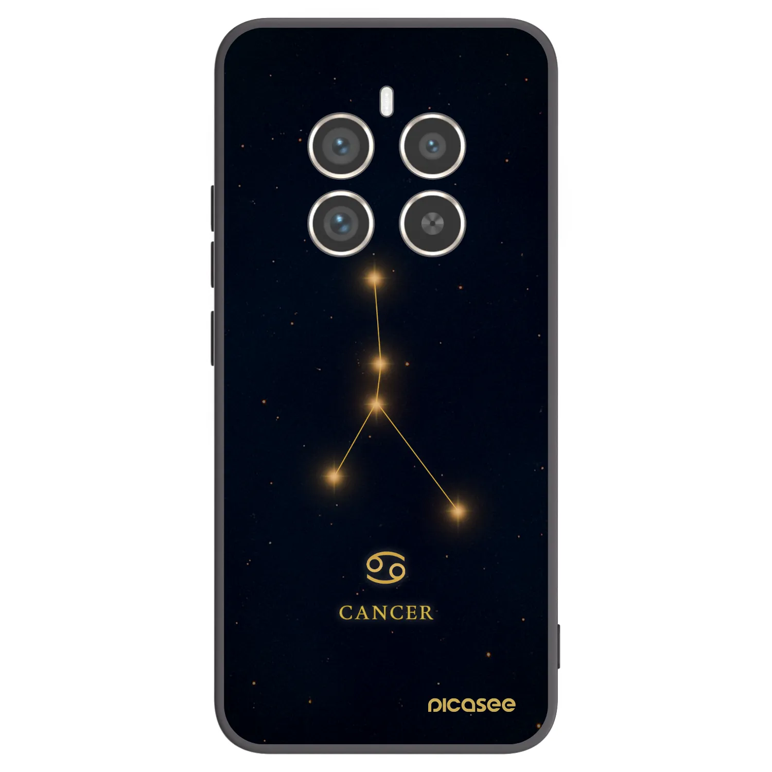 Picasee husă neagră din silicon pentru Realme 12 Pro 5G - CANCER
