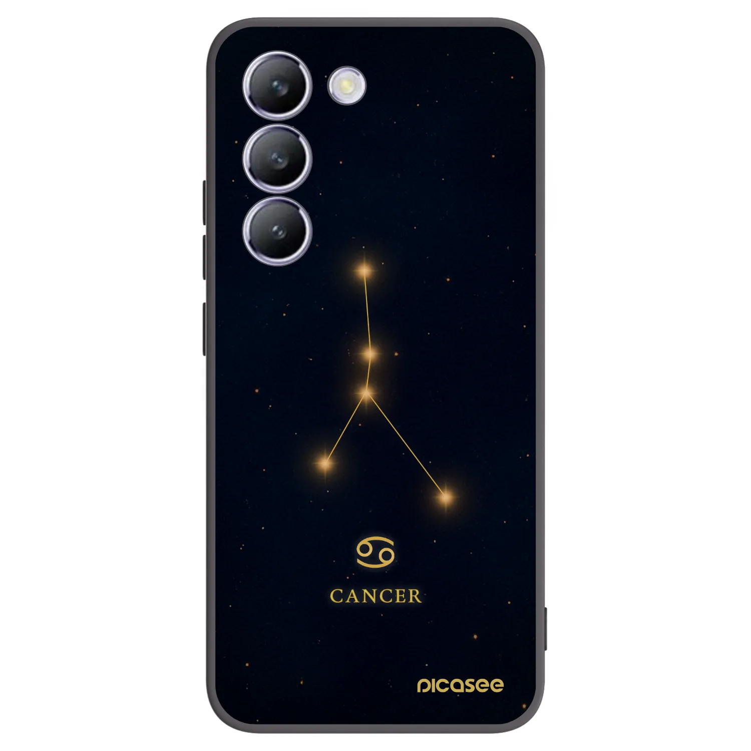 Picasee husă neagră din silicon pentru Vivo V40 SE 5G - CANCER