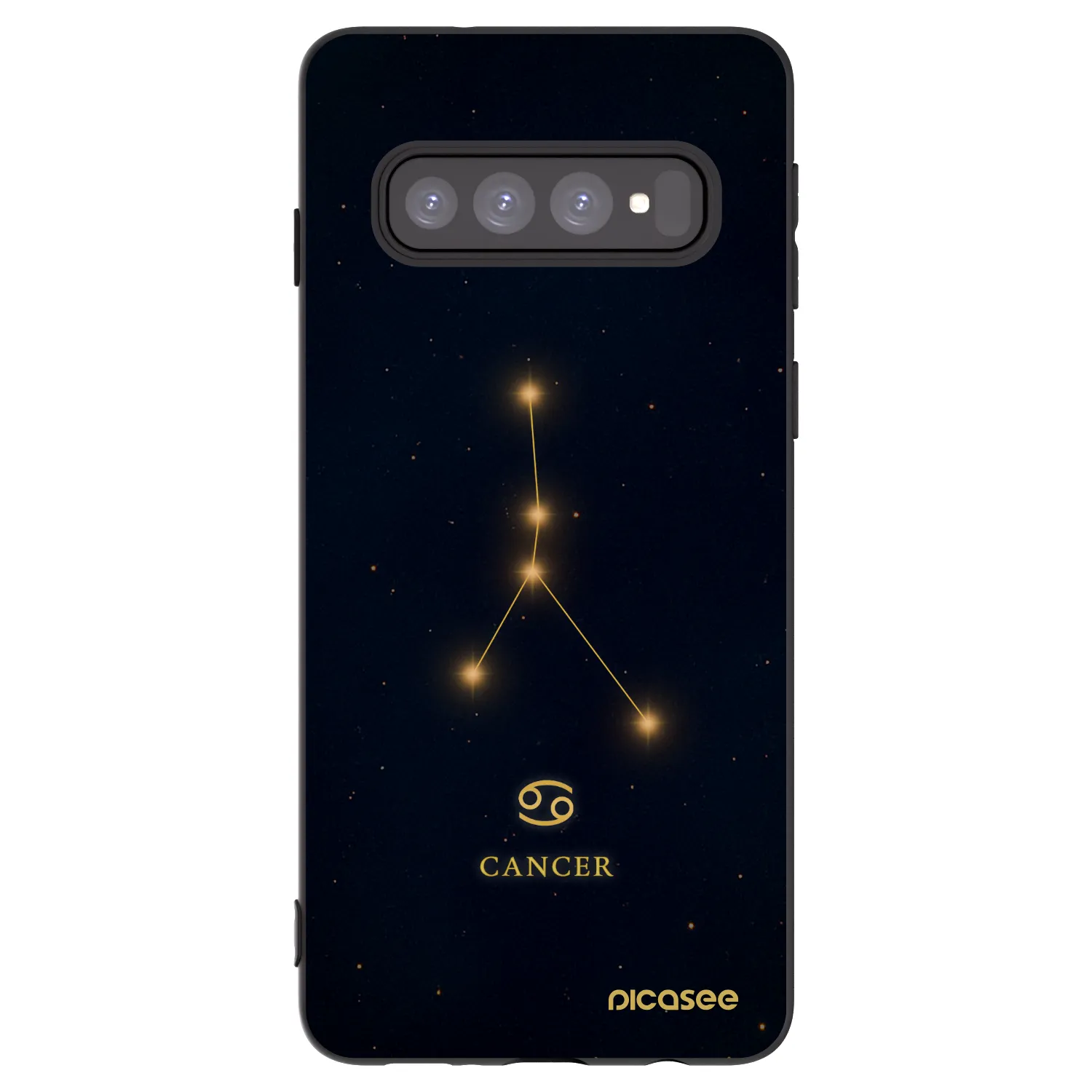 Picasee husă neagră din silicon pentru Samsung Galaxy S10 G973 - CANCER