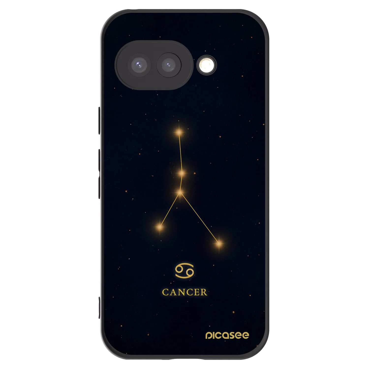 Picasee husă neagră din silicon pentru Google Pixel 9a - CANCER