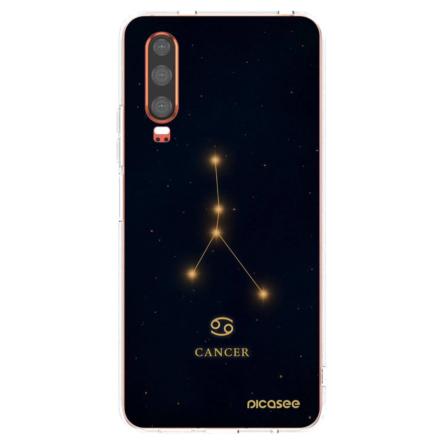 Picasee husă transparentă din silicon pentru Huawei P30 - CANCER