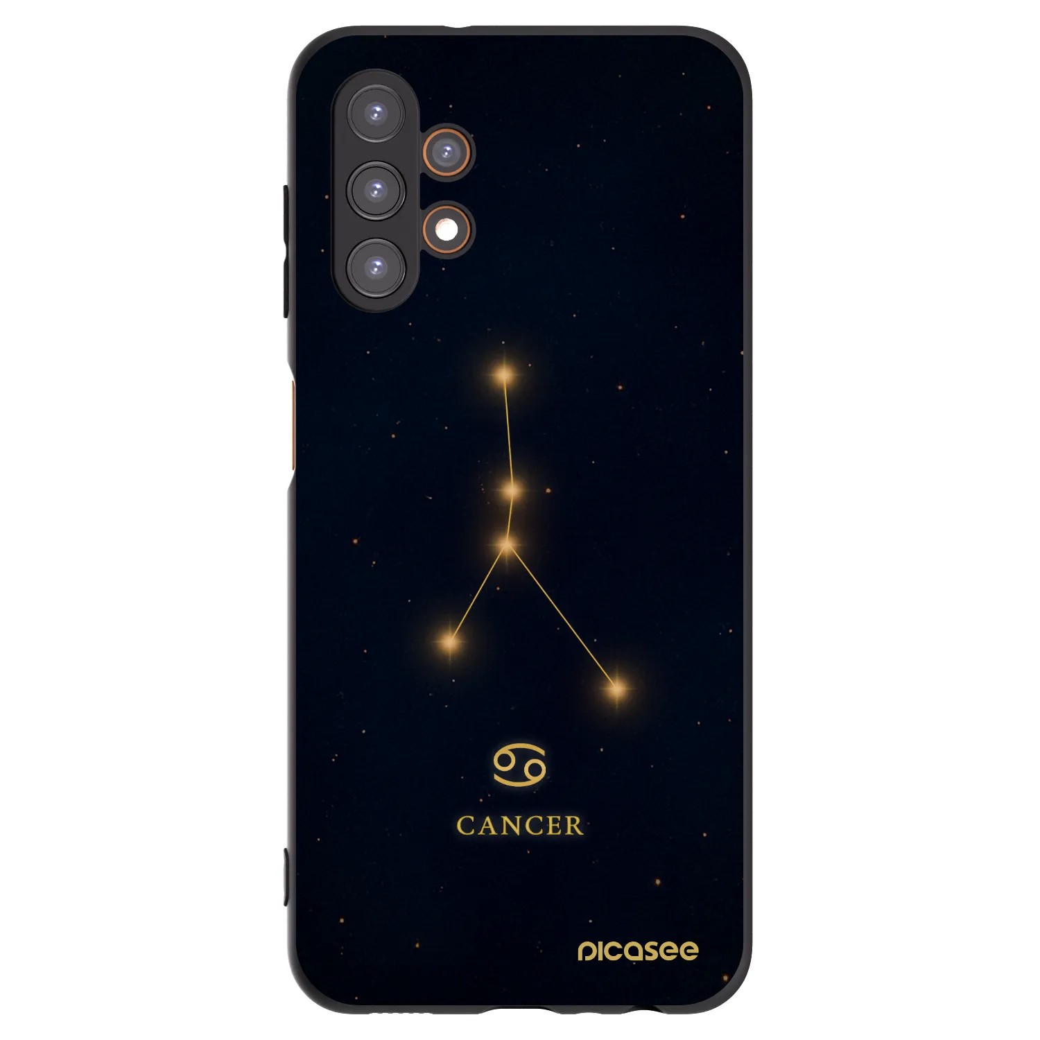 Picasee husă neagră din silicon pentru Samsung Galaxy A13 5G - CANCER
