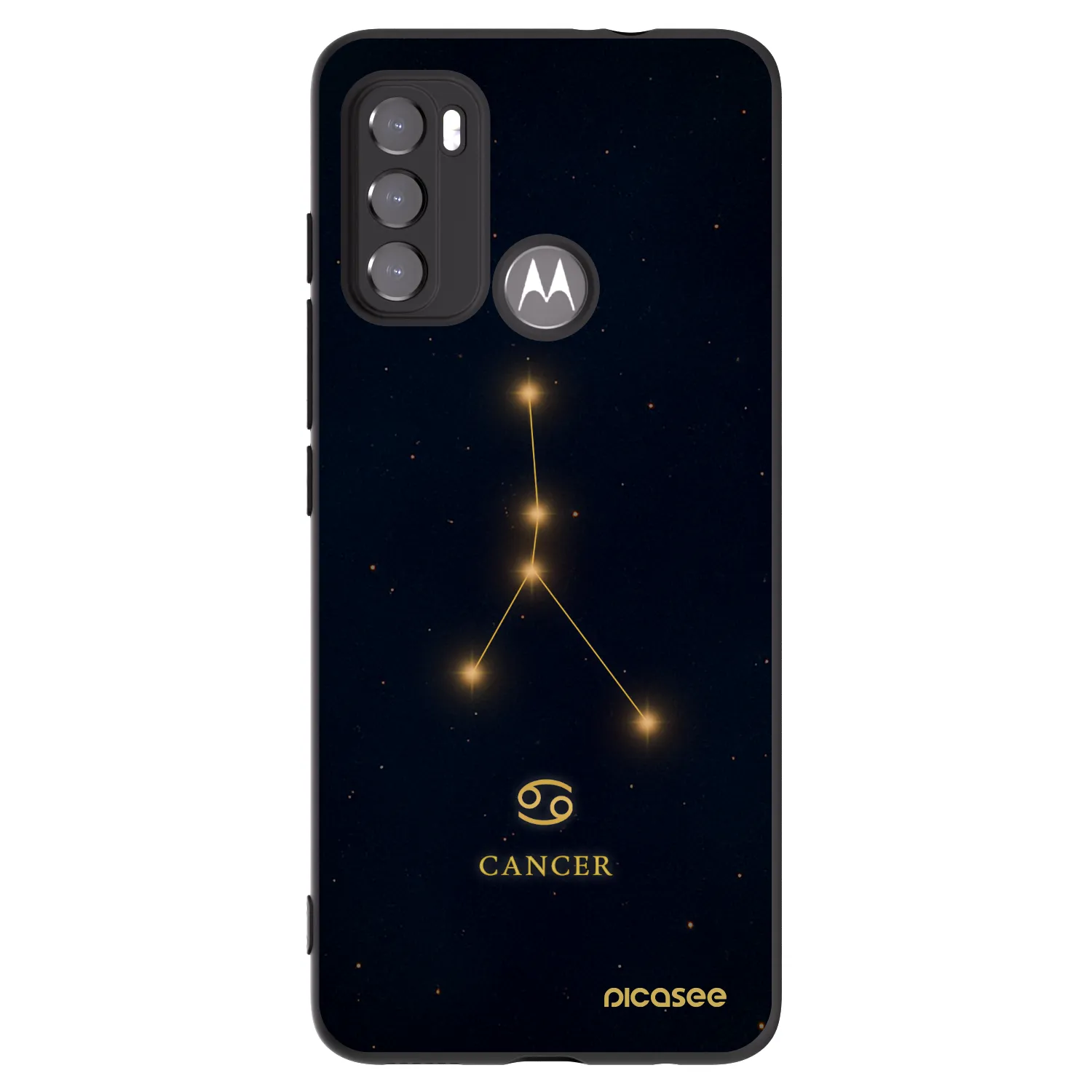 Picasee husă neagră din silicon pentru Motorola Edge 60 5G - CANCER