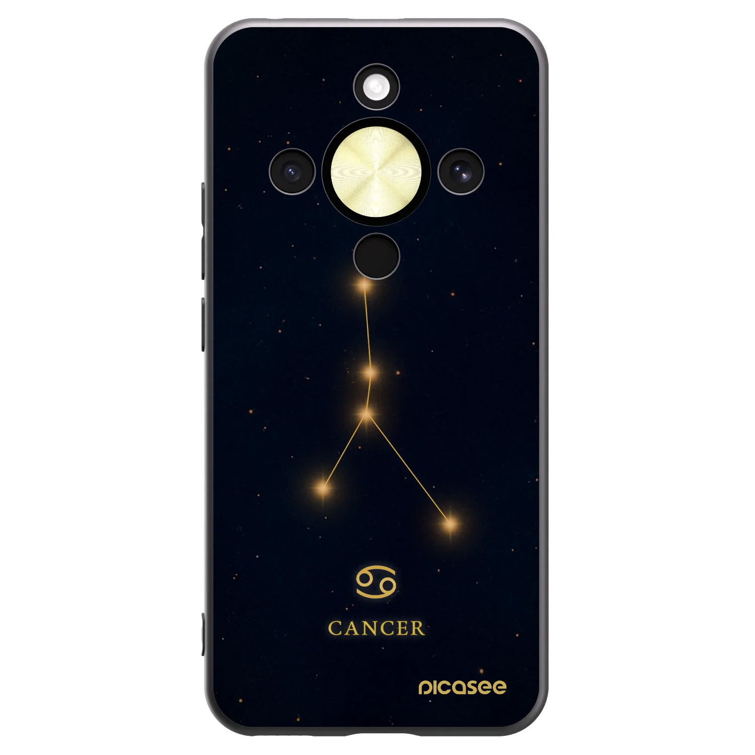 Picasee husă neagră din silicon pentru Honor Magic8 Lite 5G - CANCER